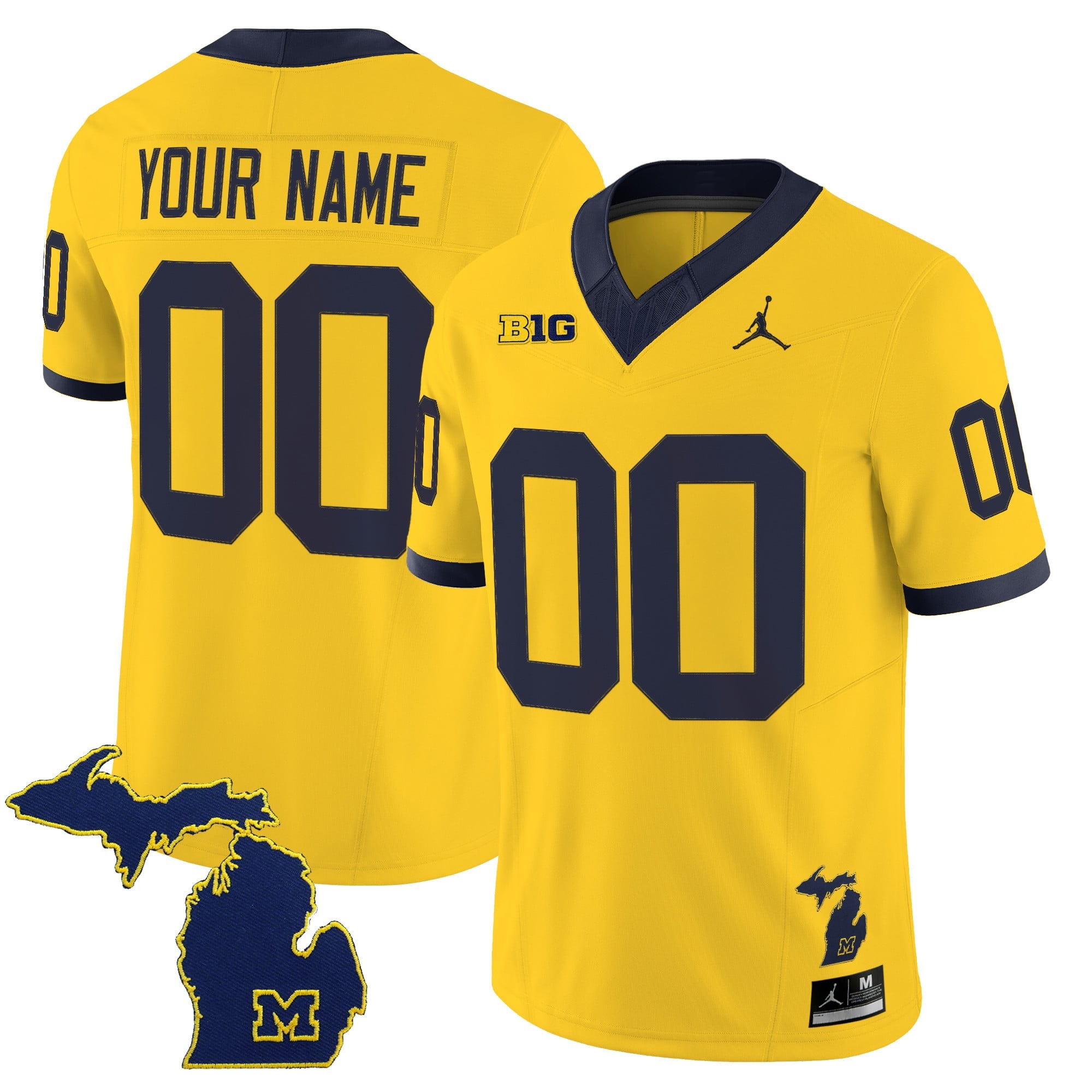 Michigan Wolverines 2025 Vapor Limited Custom Jersey V2 - All Stitched