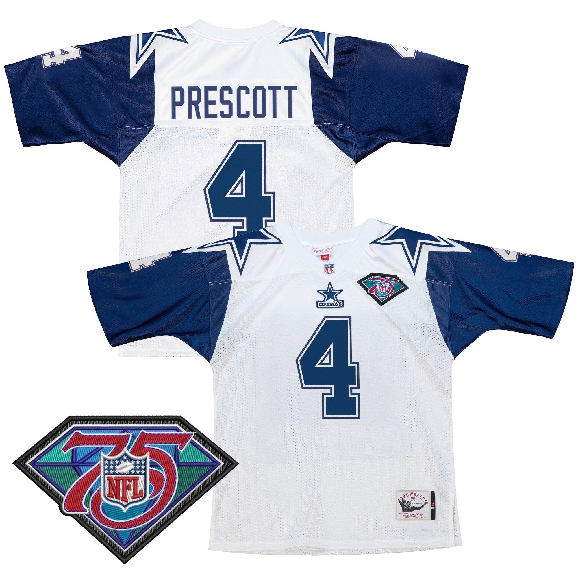 Men's Dallas Cowboys Throwback Player Jersey - All Stitched