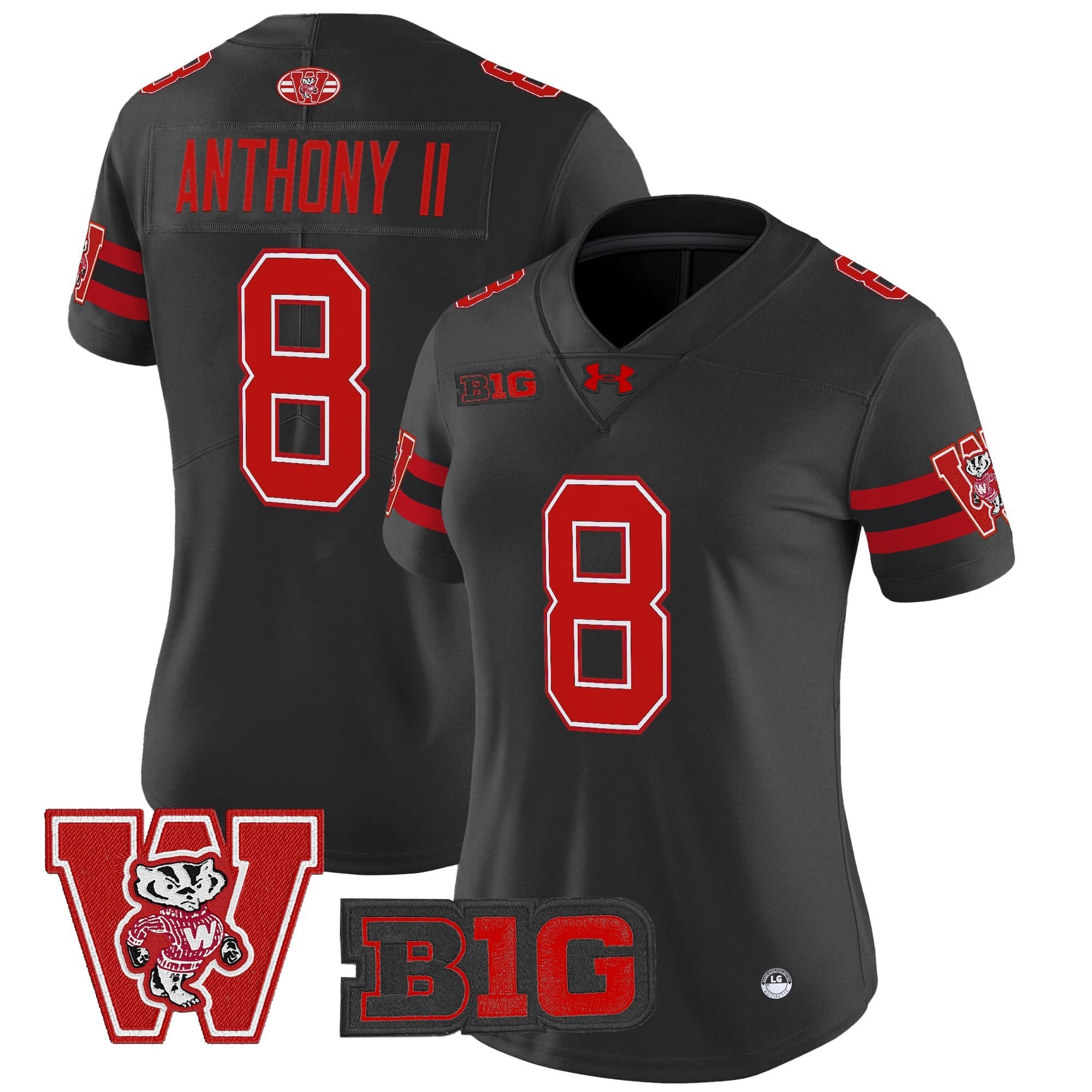 Women's Wisconsin Badgers Throwback Vapor Limited Jersey - All Stitched