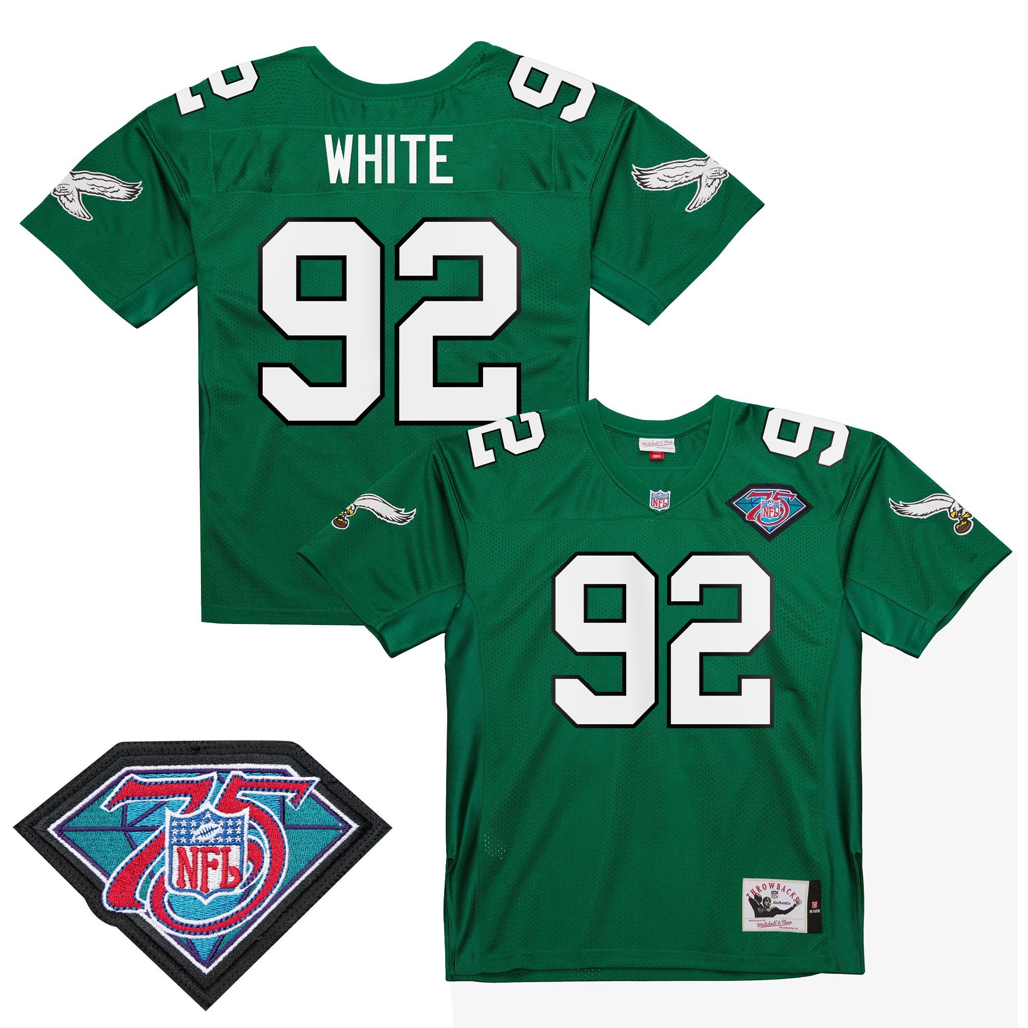 Men's Philadelphia Eagles Throwback Player Jersey - All Stitched