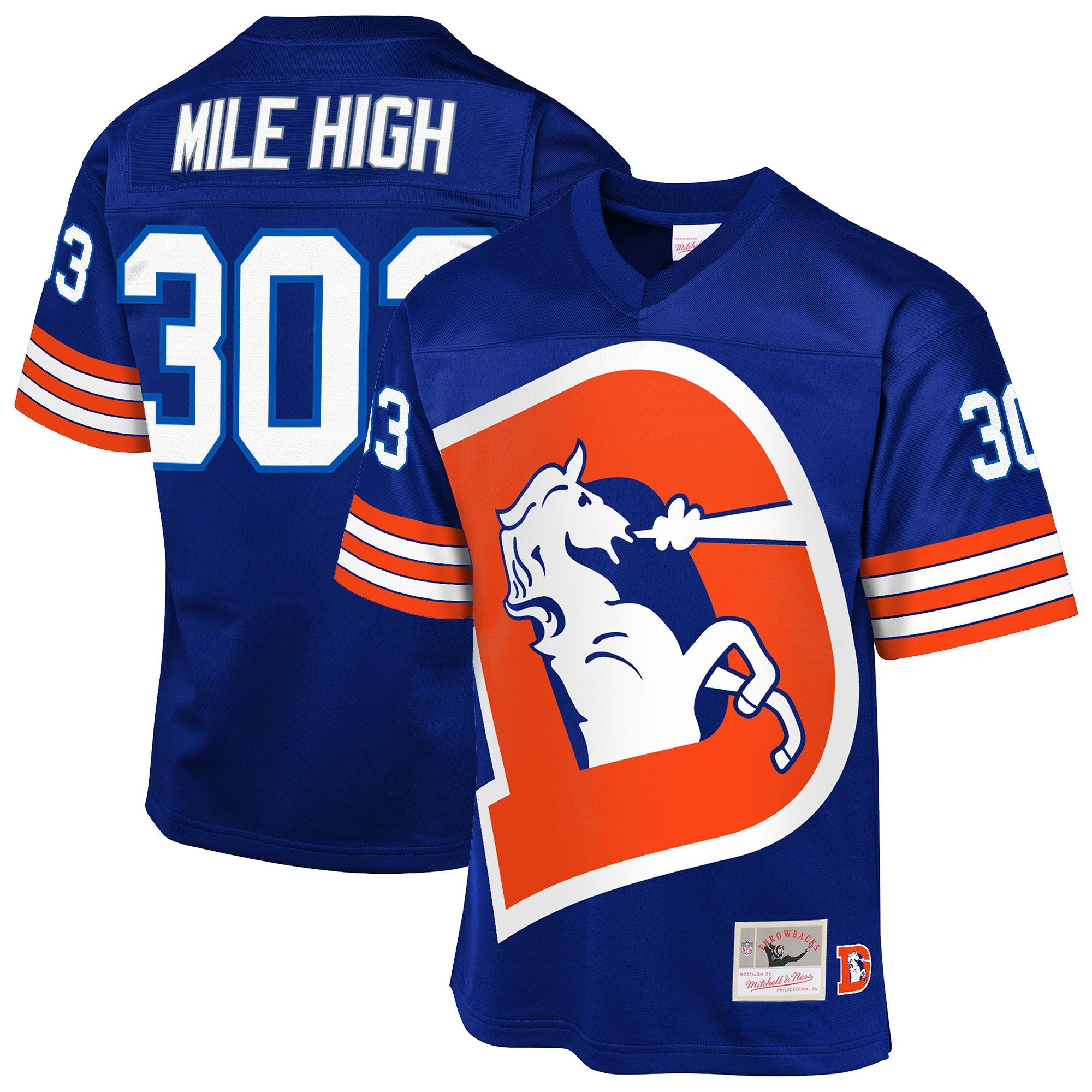 Men's Denver Broncos Throwback Player Jersey - All Stitched