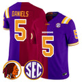 Jayden Daniels Split Vapor Limited Jersey - All Stitched