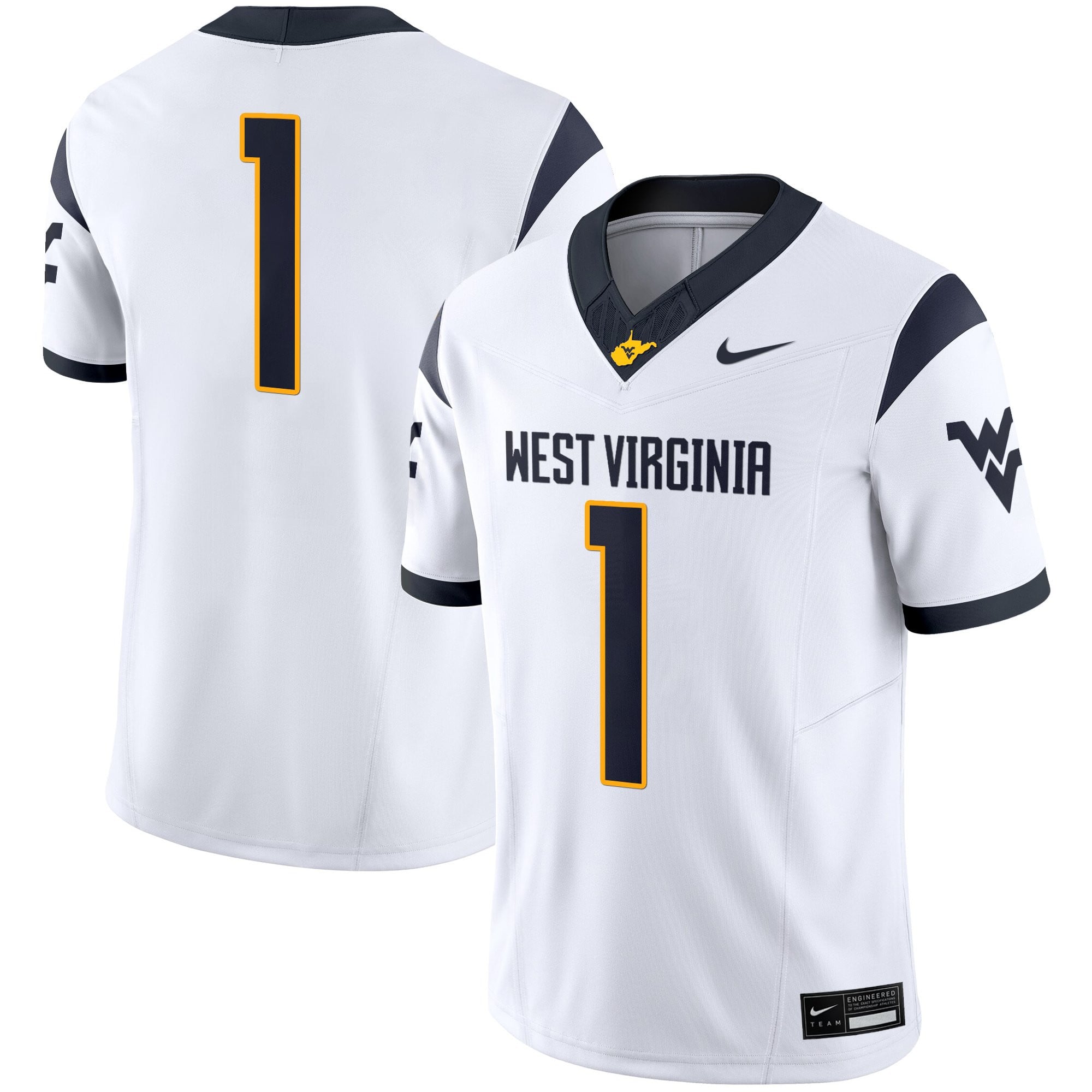 Men's West Virginia Mountaineers 2025 Vapor Limited Jersey - All Stitched