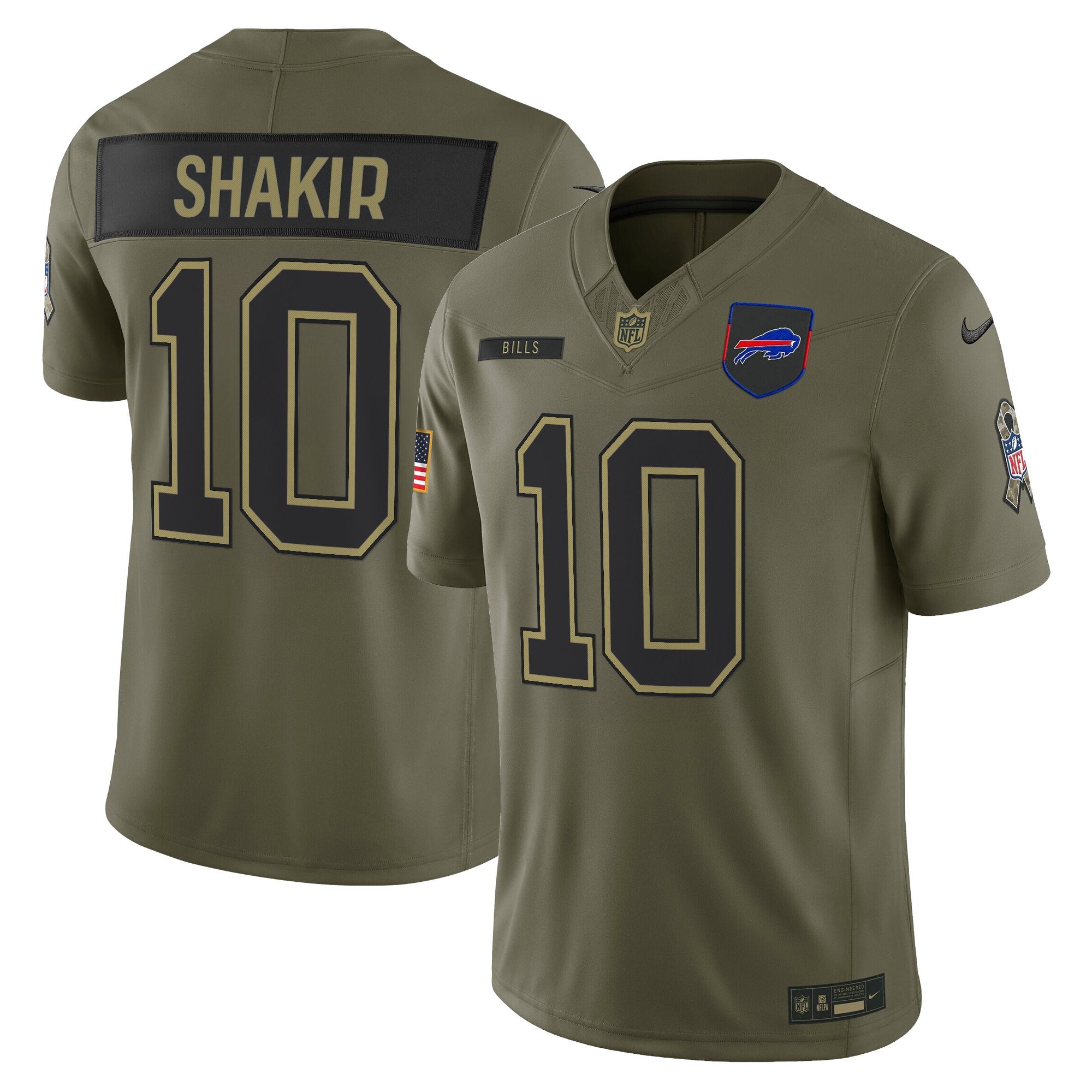 Men's Buffalo Bills 2025 Salute to Service Vapor Limited Jersey - All Stitched