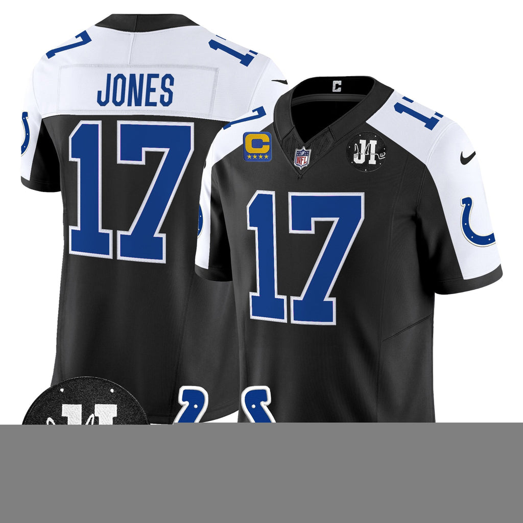 Men's Indianapolis Colts 2025 Jim Irsay Patch Vapor Limited Jersey - All Stitched