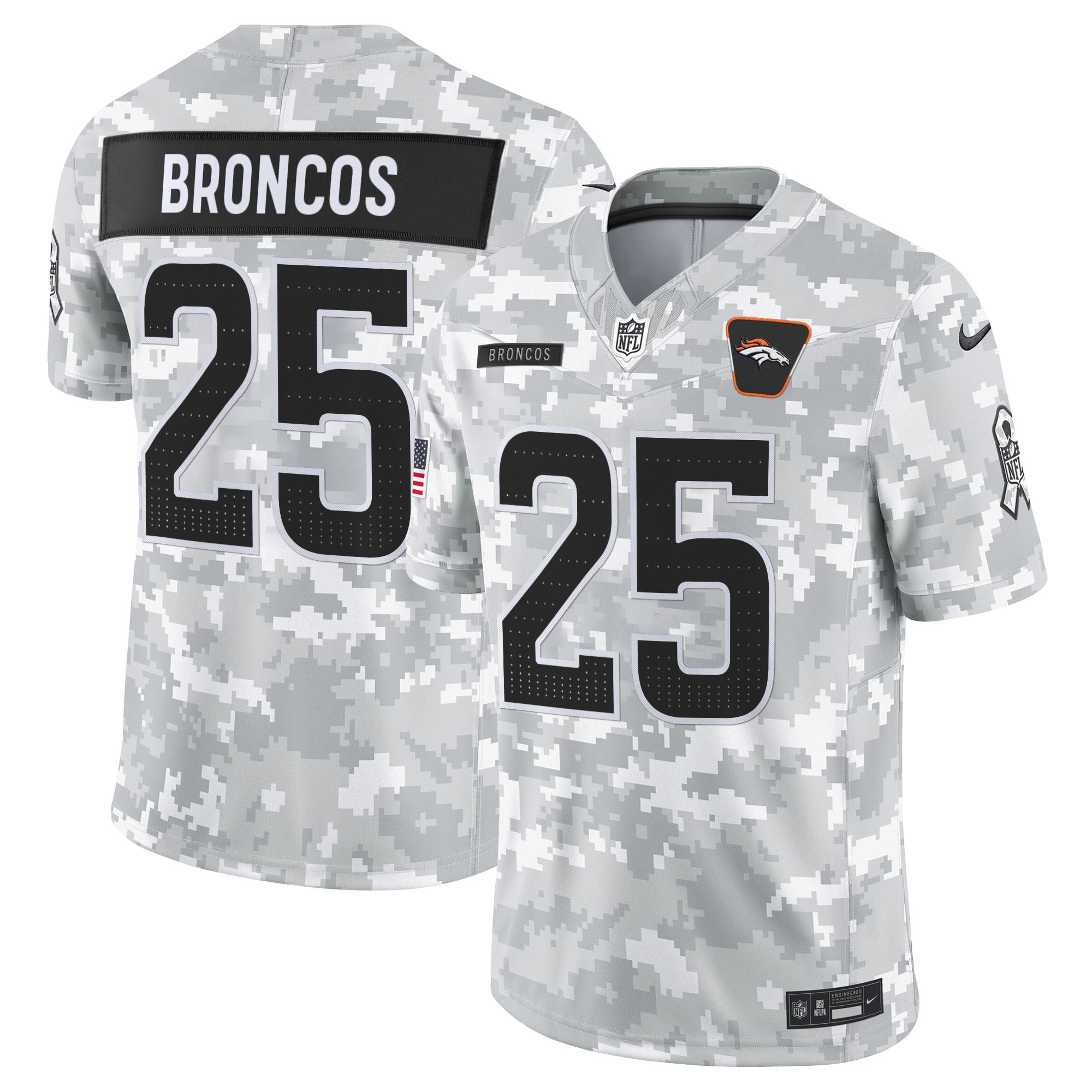 Men's Denver Broncos 2025 Salute to Service Vapor Limited Jersey - All Stitched
