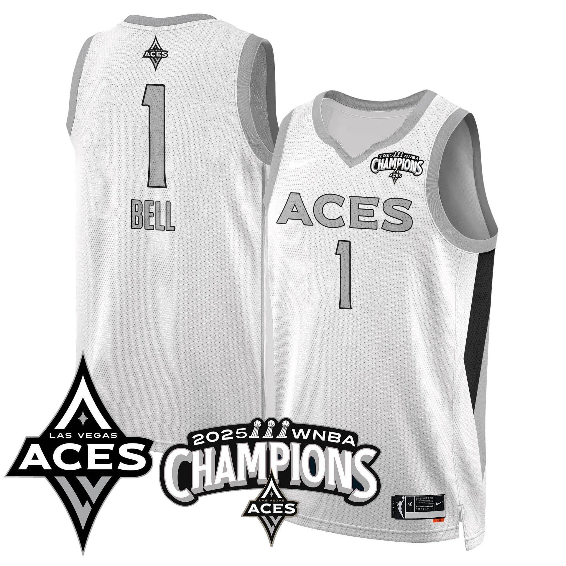 Men's Las Vegas Aces 2025 WNBA Championship Jersey - All Stitched