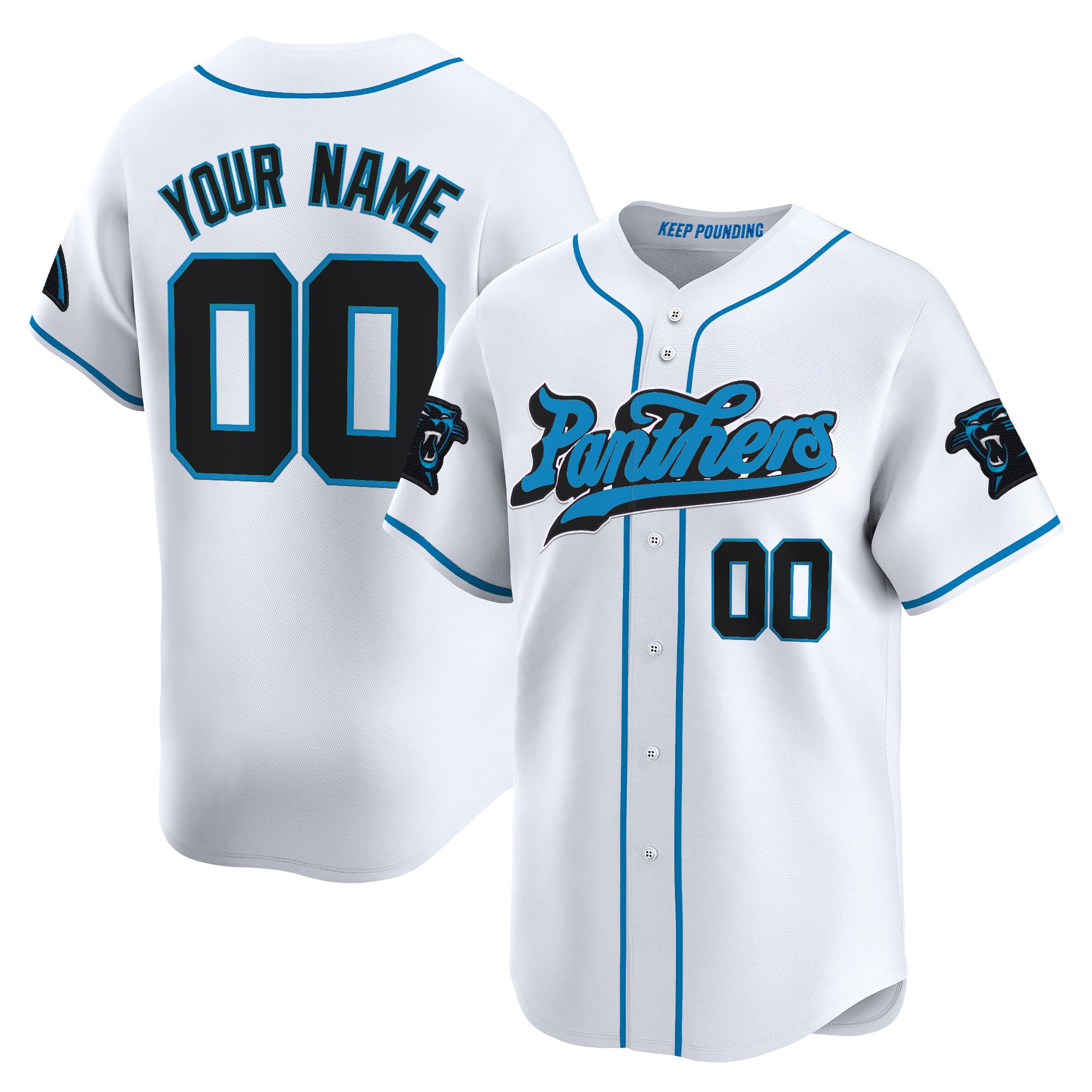 Carolina Panthers 2025 Vapor Limited Baseball Custom Jersey - All Stitched