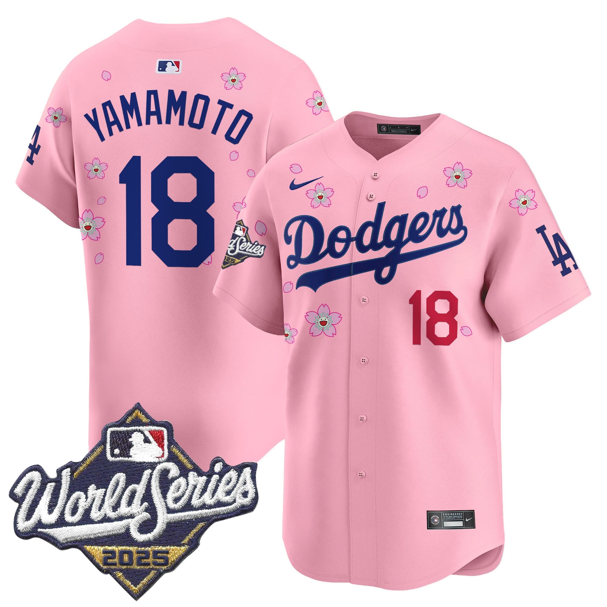 Men's Dodgers 2025 World Series x Tokyo Series Vapor Premier Limited Jersey - Stitched
