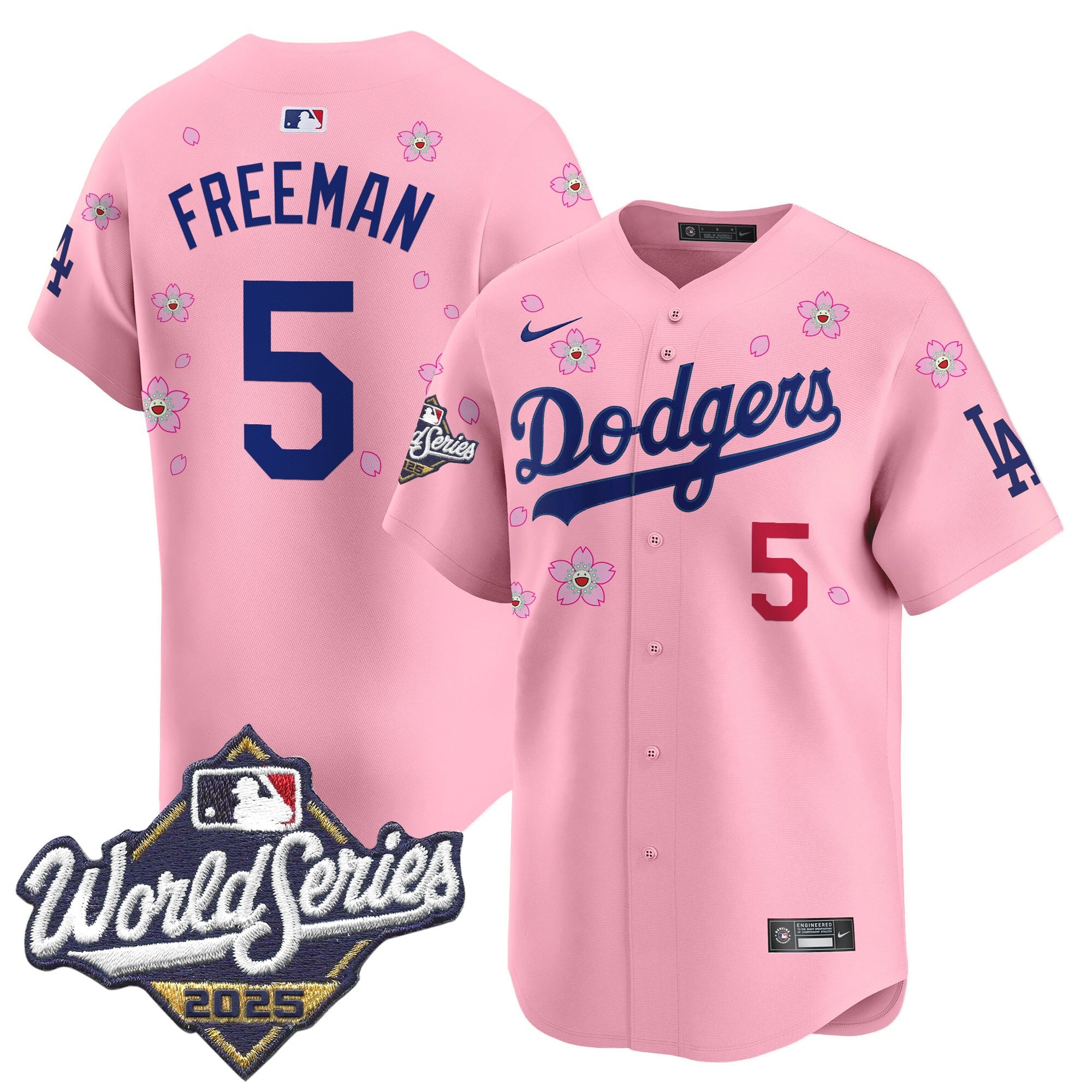 Men's Dodgers 2025 World Series x Tokyo Series Vapor Premier Limited Jersey - Stitched