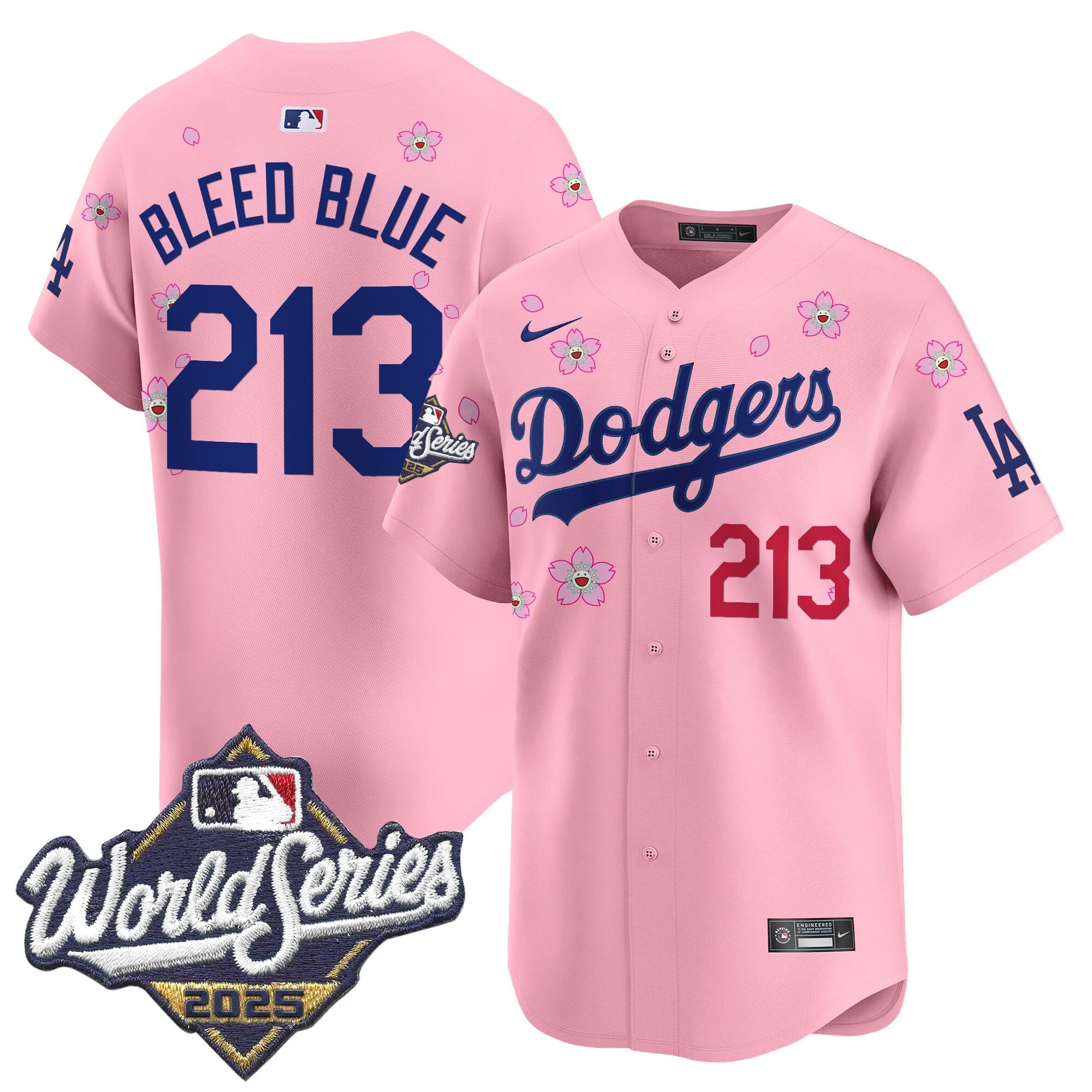 Men's Dodgers 2025 World Series x Tokyo Series Vapor Premier Limited Jersey - Stitched