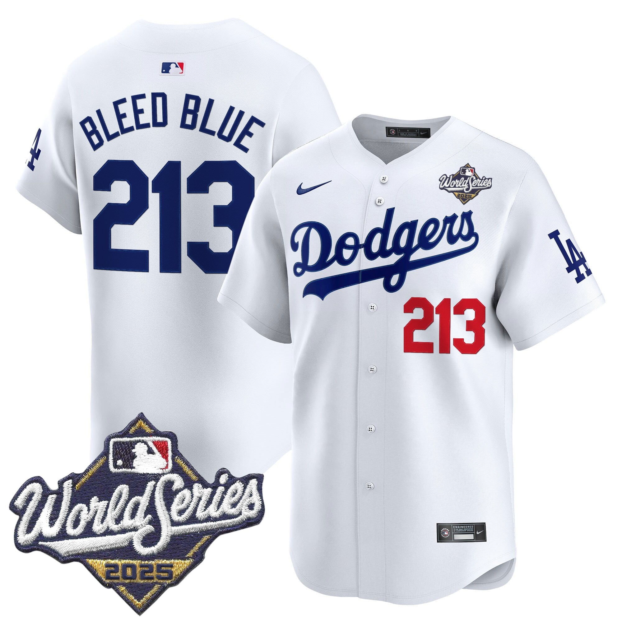 Men's Dodgers 2025 World Series Vapor Premier Limited Jersey V2 - All Stitched