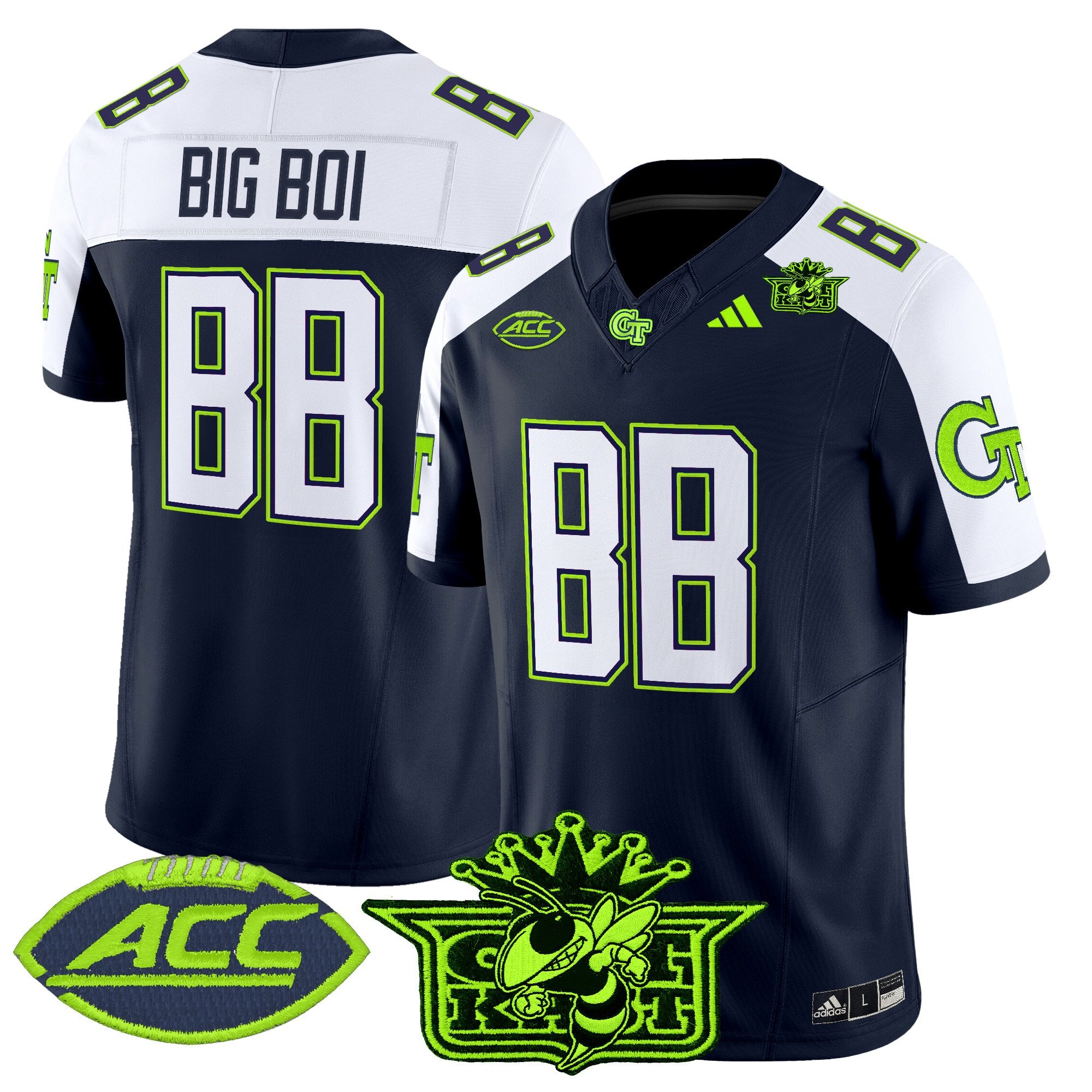 Men's Outkast x Georgia Tech Yellow Jackets 2025 Atliens Vapor Limited Jersey - All Stitched