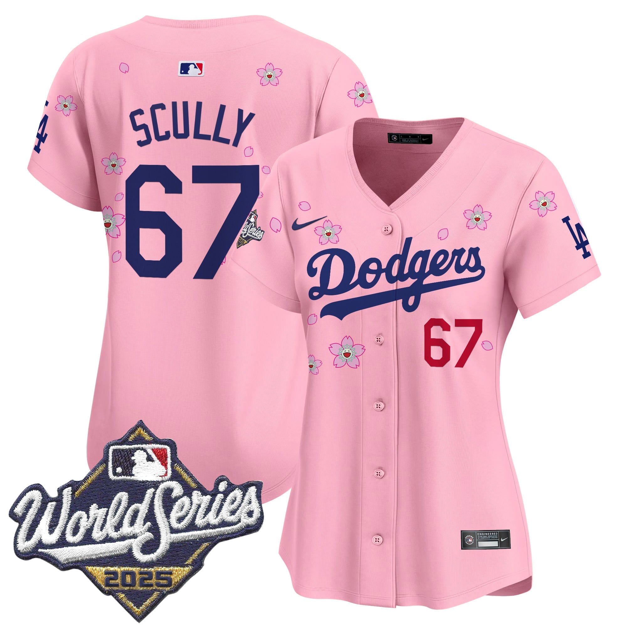 Women's Dodgers 2025 World Series x Tokyo Series Vapor Premier Limited Jersey - Stitched