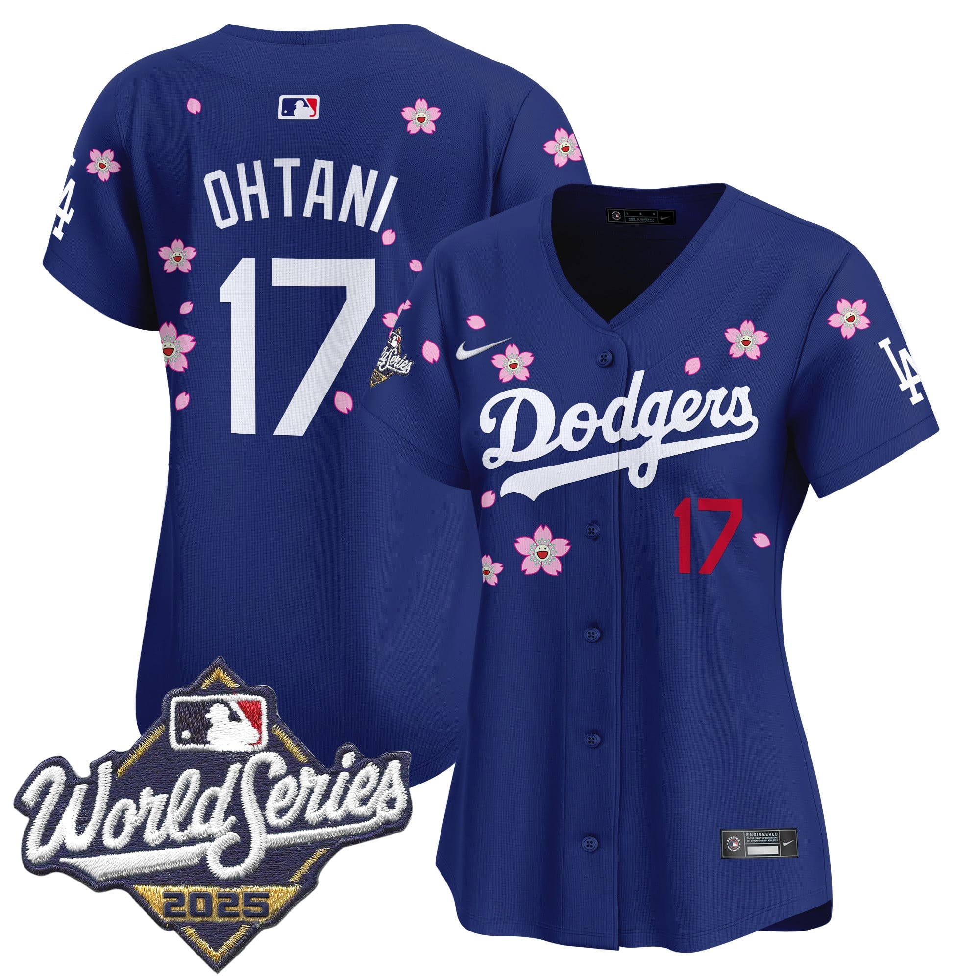 Women's Dodgers 2025 World Series x Tokyo Series Vapor Premier Limited Jersey - Stitched