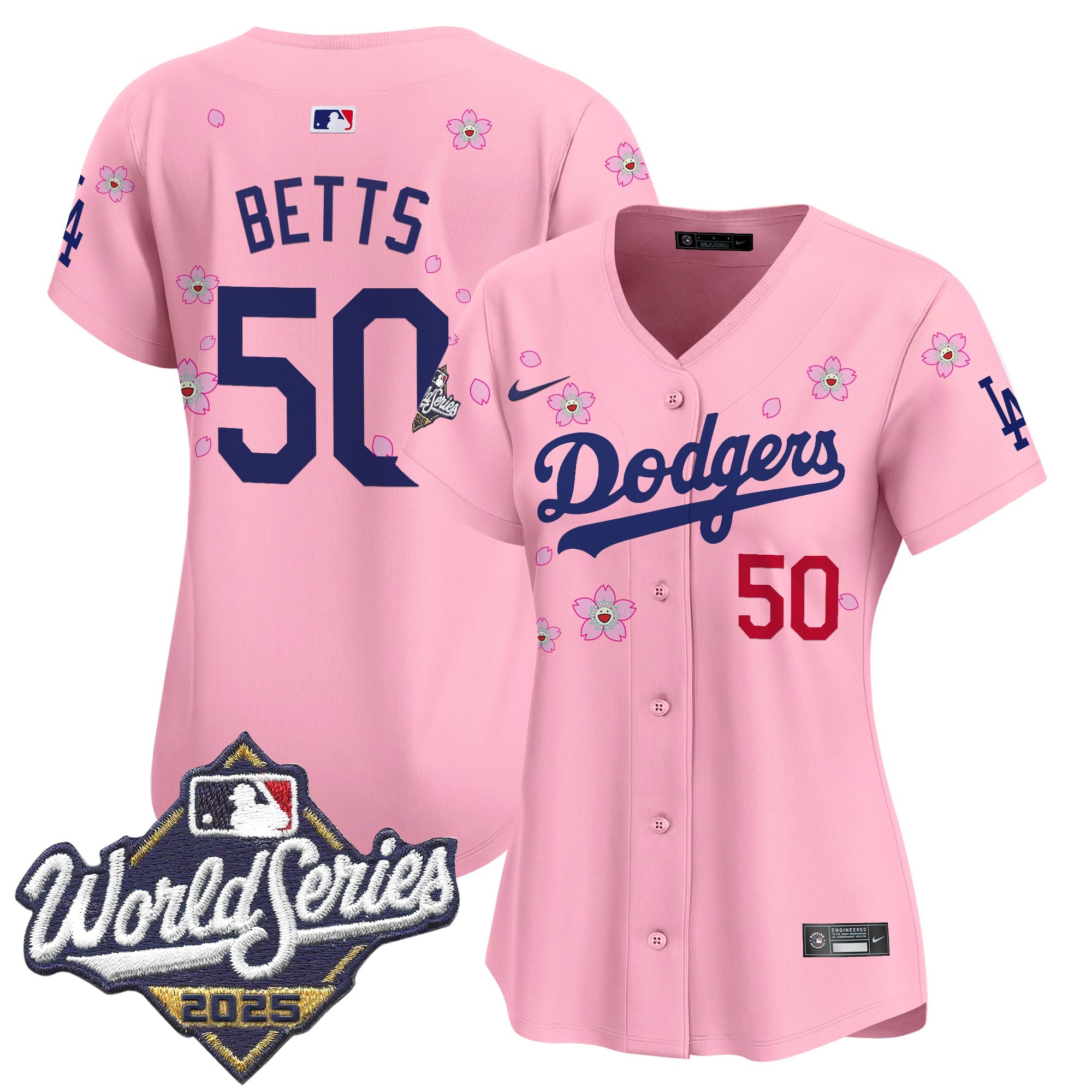 Women's Dodgers 2025 World Series x Tokyo Series Vapor Premier Limited Jersey - Stitched
