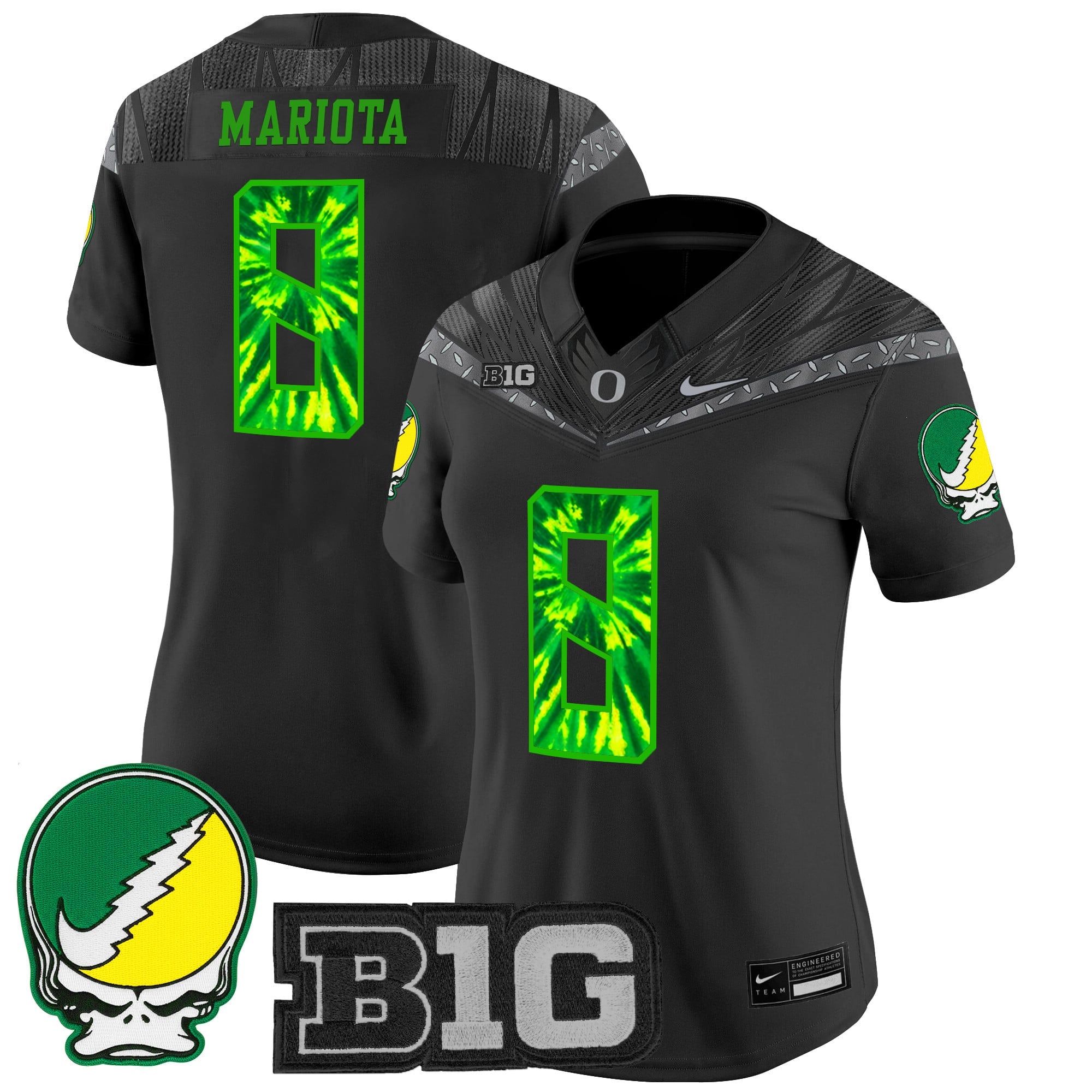 Women's Oregon Ducks 2025 "Grateful Ducks" Vapor Limited Jersey - All Stitched