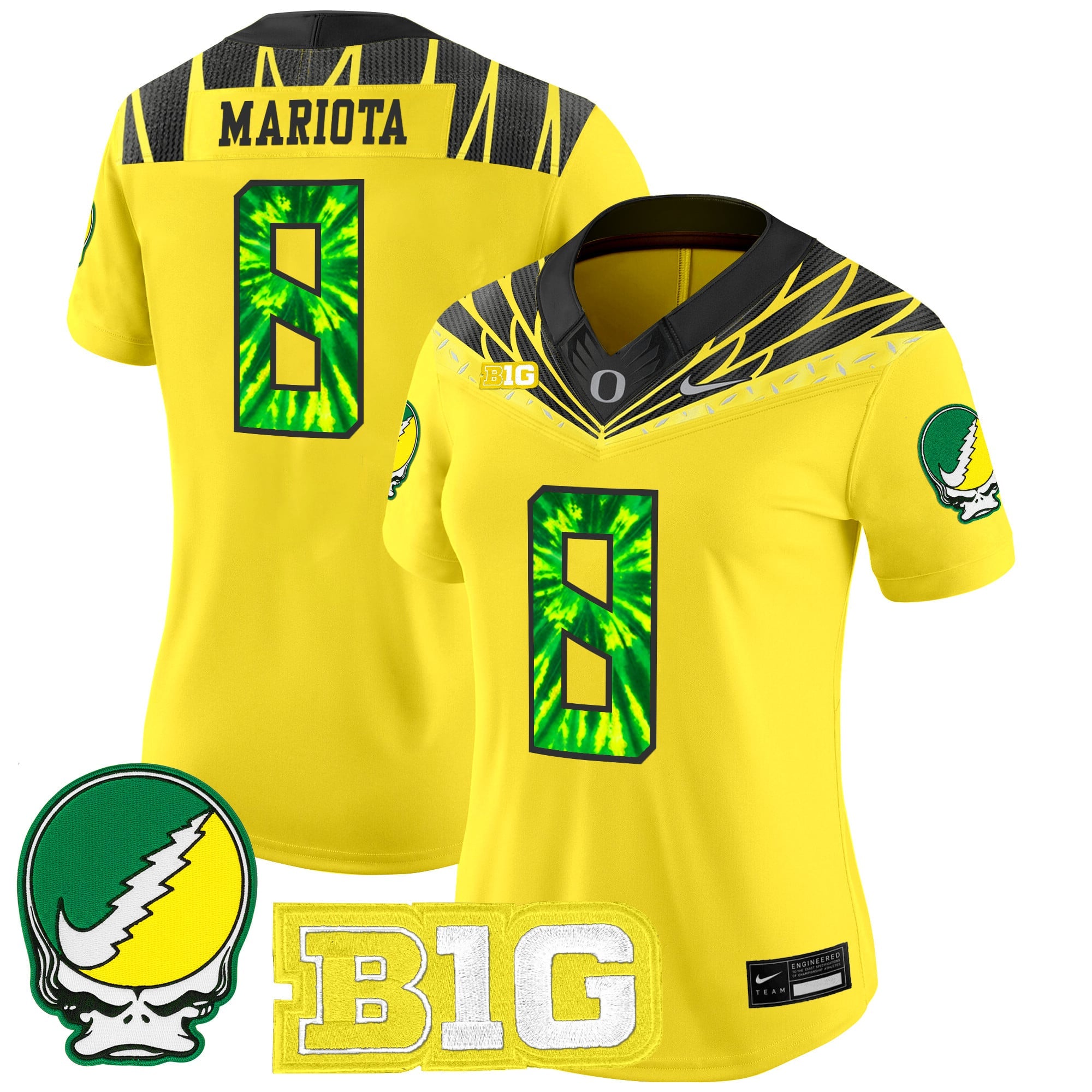 Women's Oregon Ducks 2025 "Grateful Ducks" Vapor Limited Jersey - All Stitched
