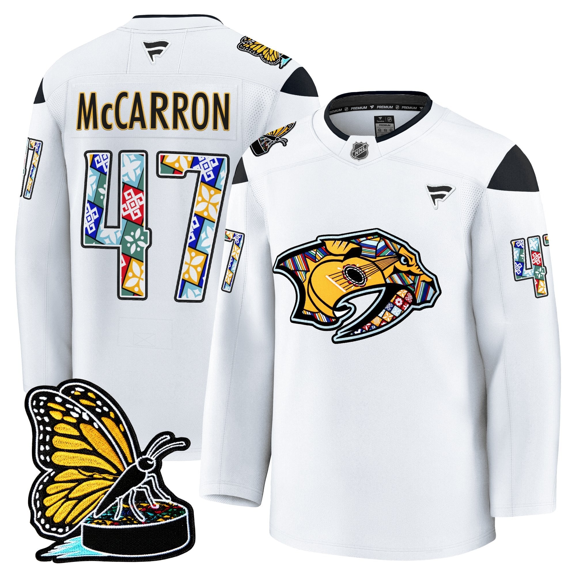 Men's Nashville Predators 2025 Hispanic Music Heritage Night Premium Jersey - All Stitched