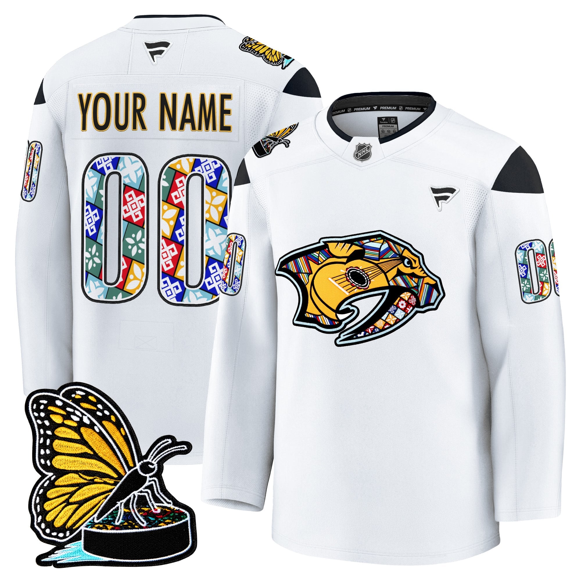 Nashville Predators 2025 Hispanic Music Heritage Night Premium Custom Jersey - All Stitched