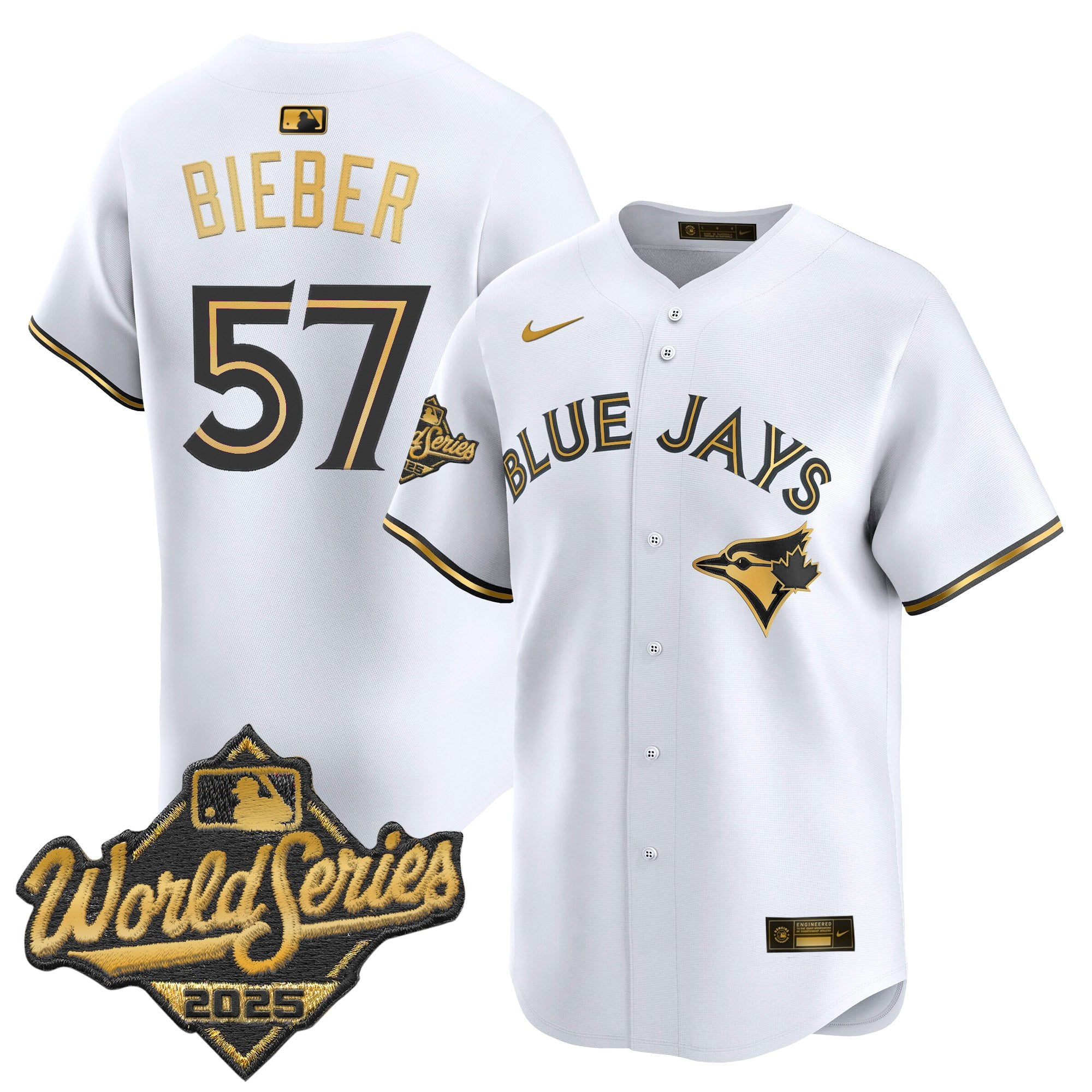 Men's Toronto Blue Jays 2025 World Series Vapor Premier Limited Jersey - All Stitched