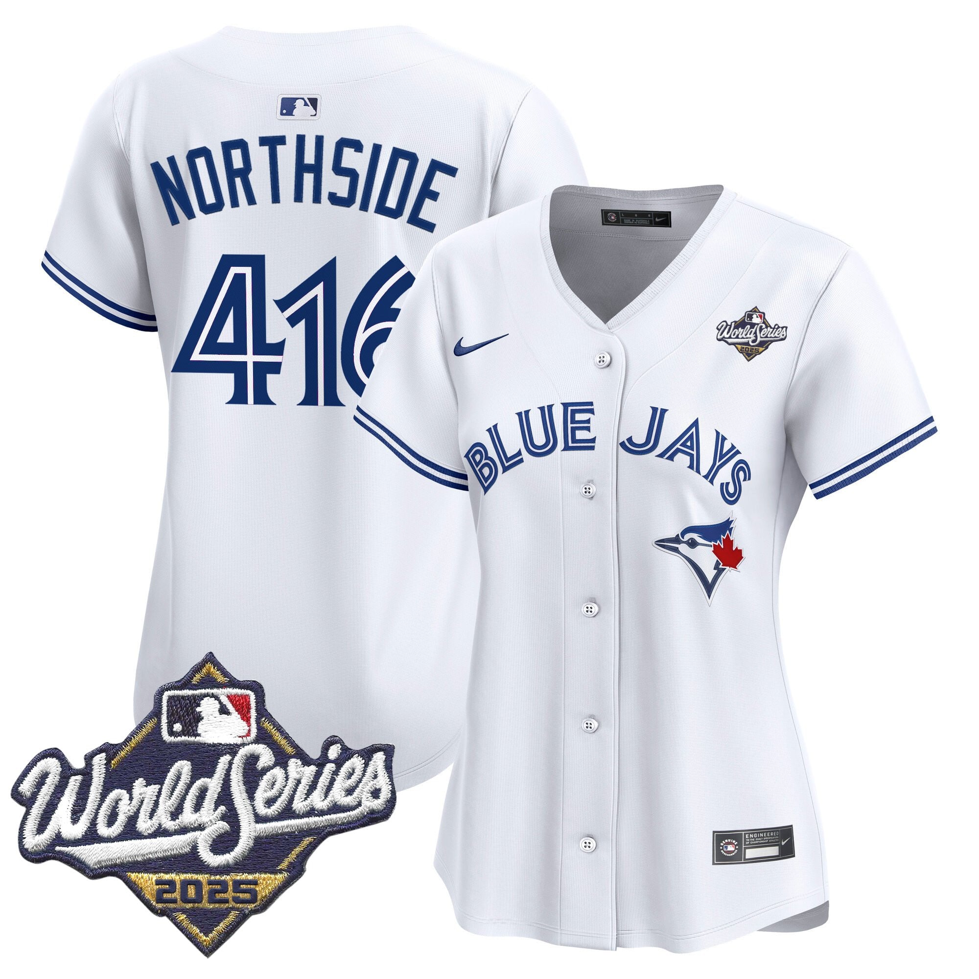 Women's Toronto Blue Jays 2025 World Series Vapor Premier Limited Jersey V2 - All Stitched