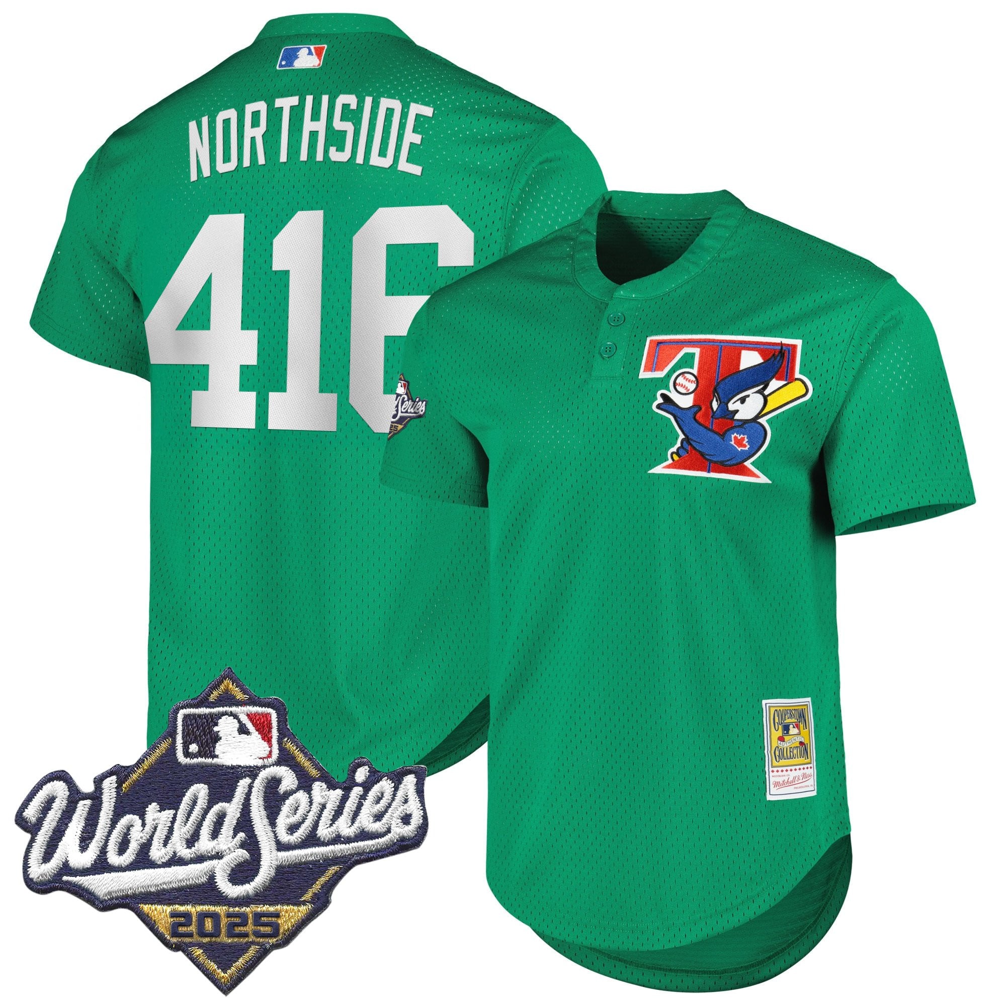 Men's Toronto Blue Jays Throwback Vapor Premier Limited Jersey V2 - 2025 World Series Patch - All Stitched