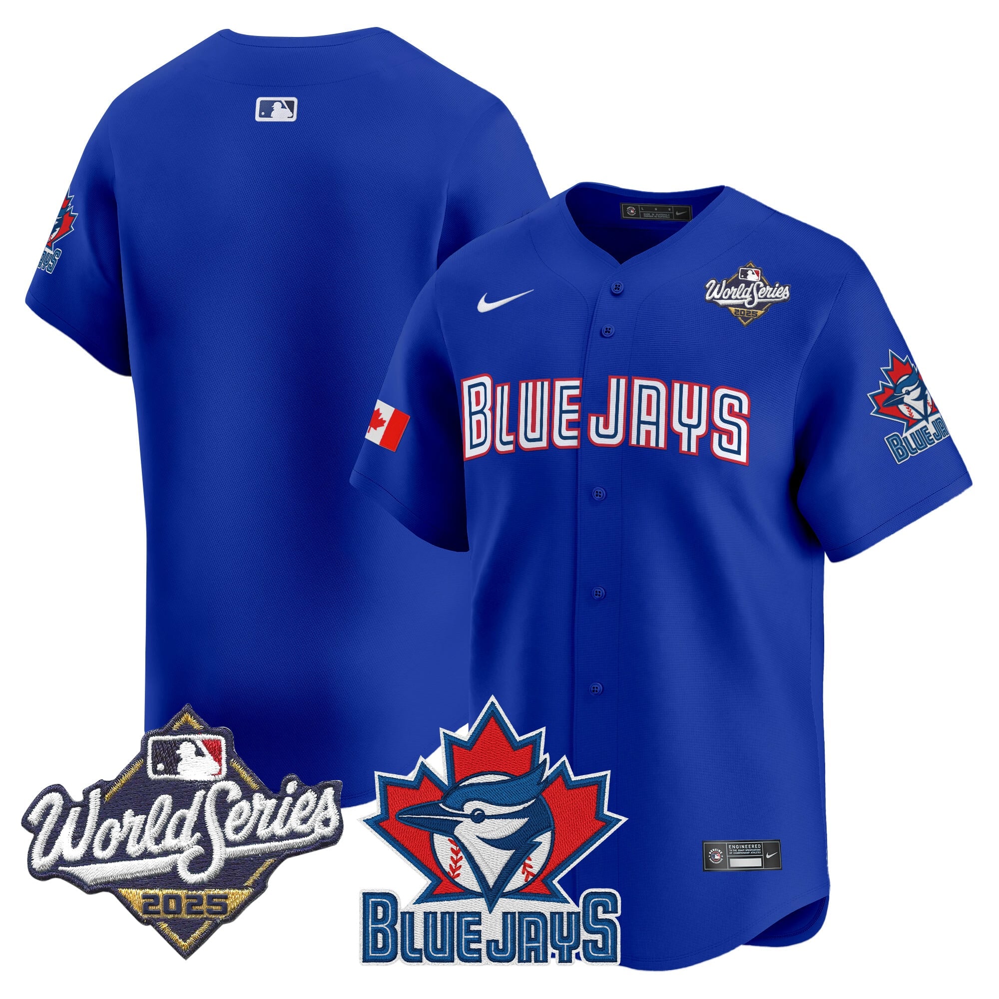 Men's Toronto Blue Jays 2025 World Series Vapor Premier Limited Jersey V3 - All Stitched