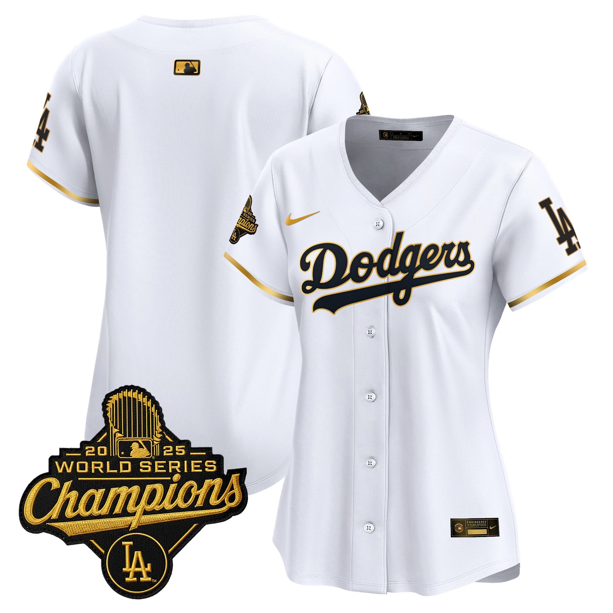 Women's Dodgers 2025 World Series Champions Vapor Premier Limited Jersey - All Stitched