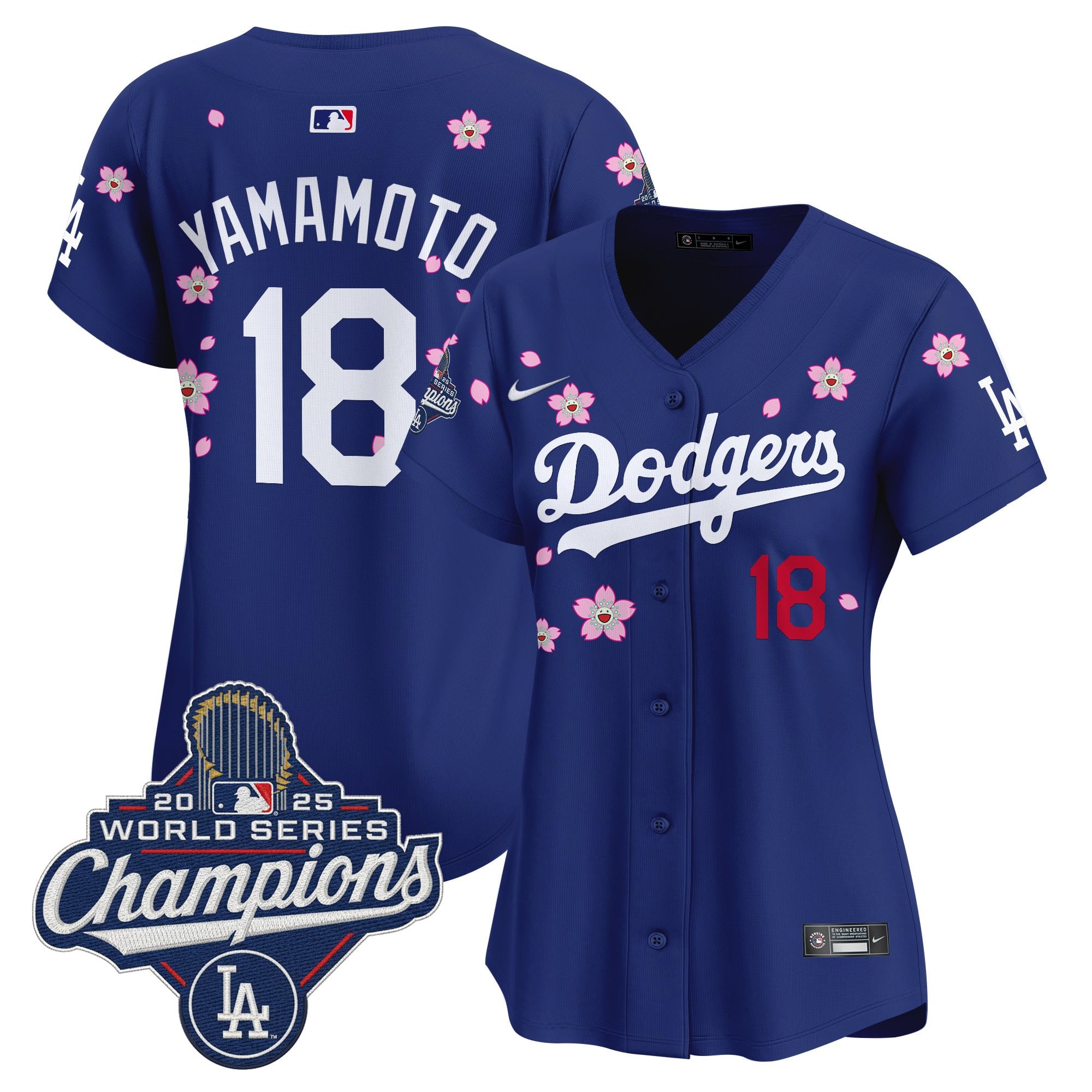 Women's Dodgers 2025 World Series Champions x Tokyo Series Vapor Premier Limited Jersey - Stitched
