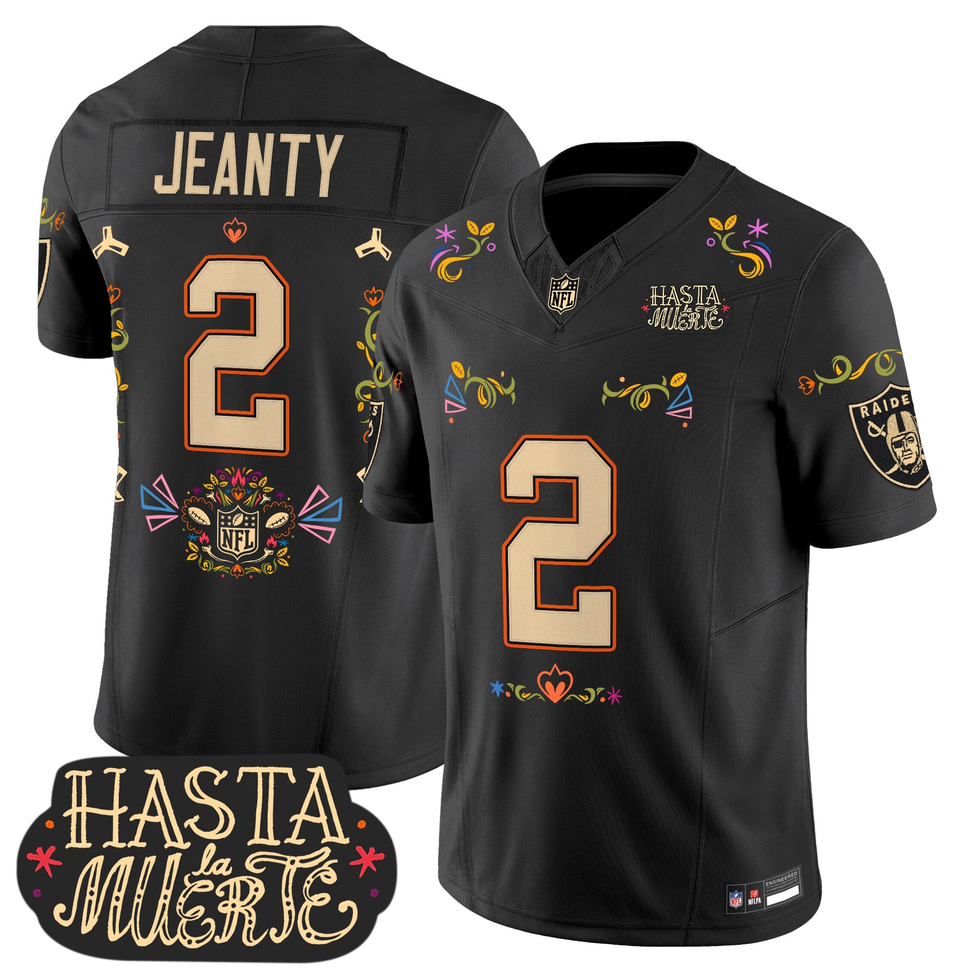 Las Vegas Raiders Mexico 'Hasta la Muerte Edition' Vapor Limited Jersey - All Printed