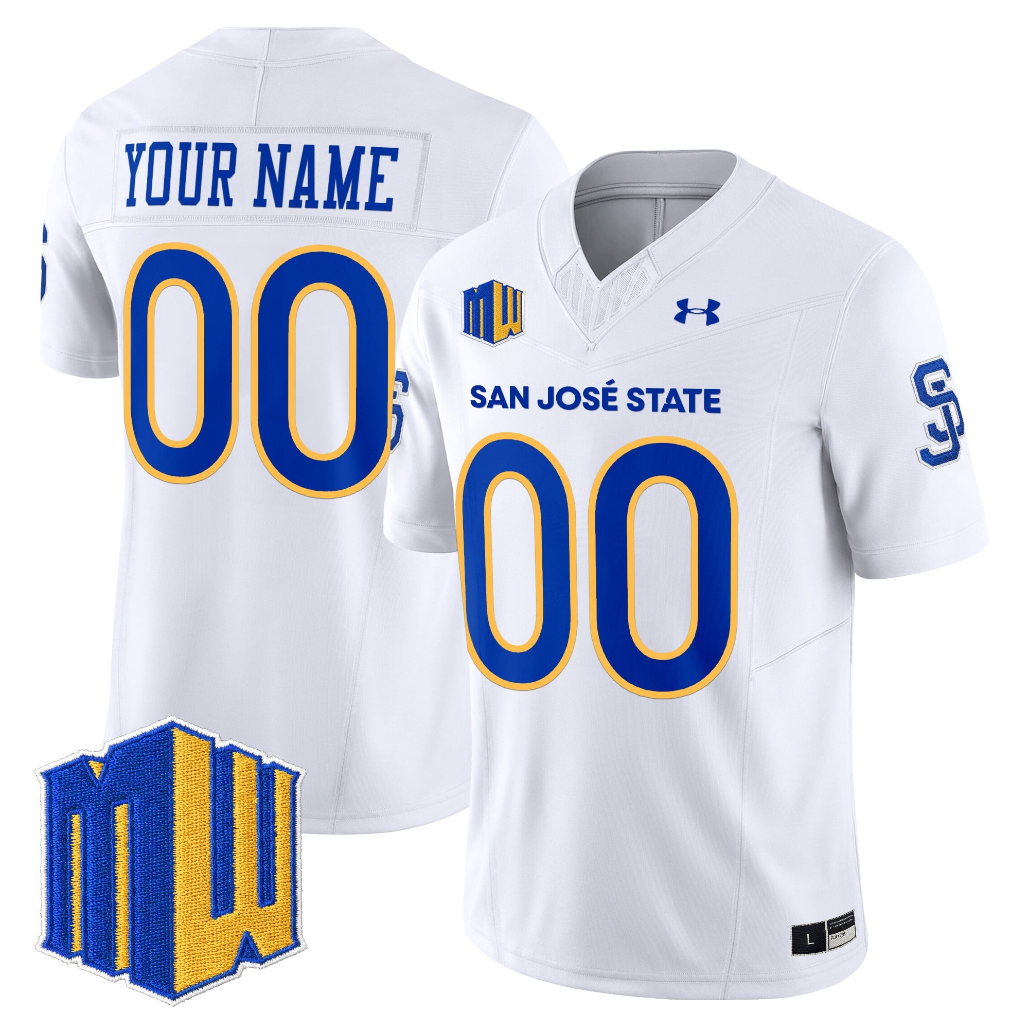 San José State Spartans 2025 Vapor Limited Custom Jersey - All Stitched