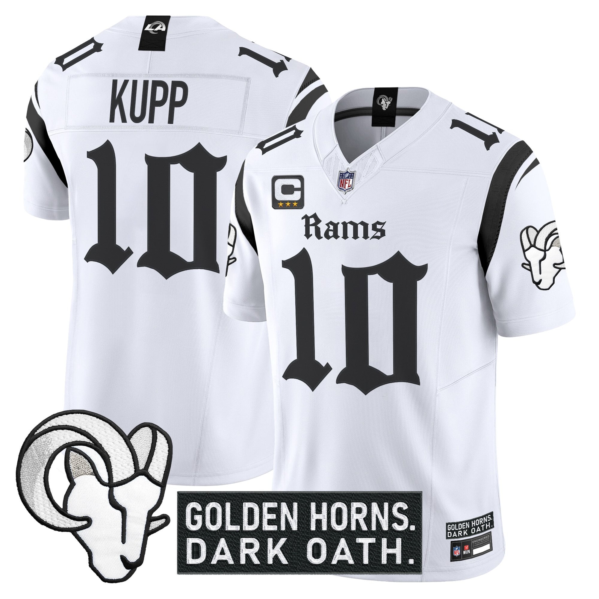Men's Los Angeles Rams 'Gothic Horns Reforged Edition' Vapor Limited Jersey - All Stitched