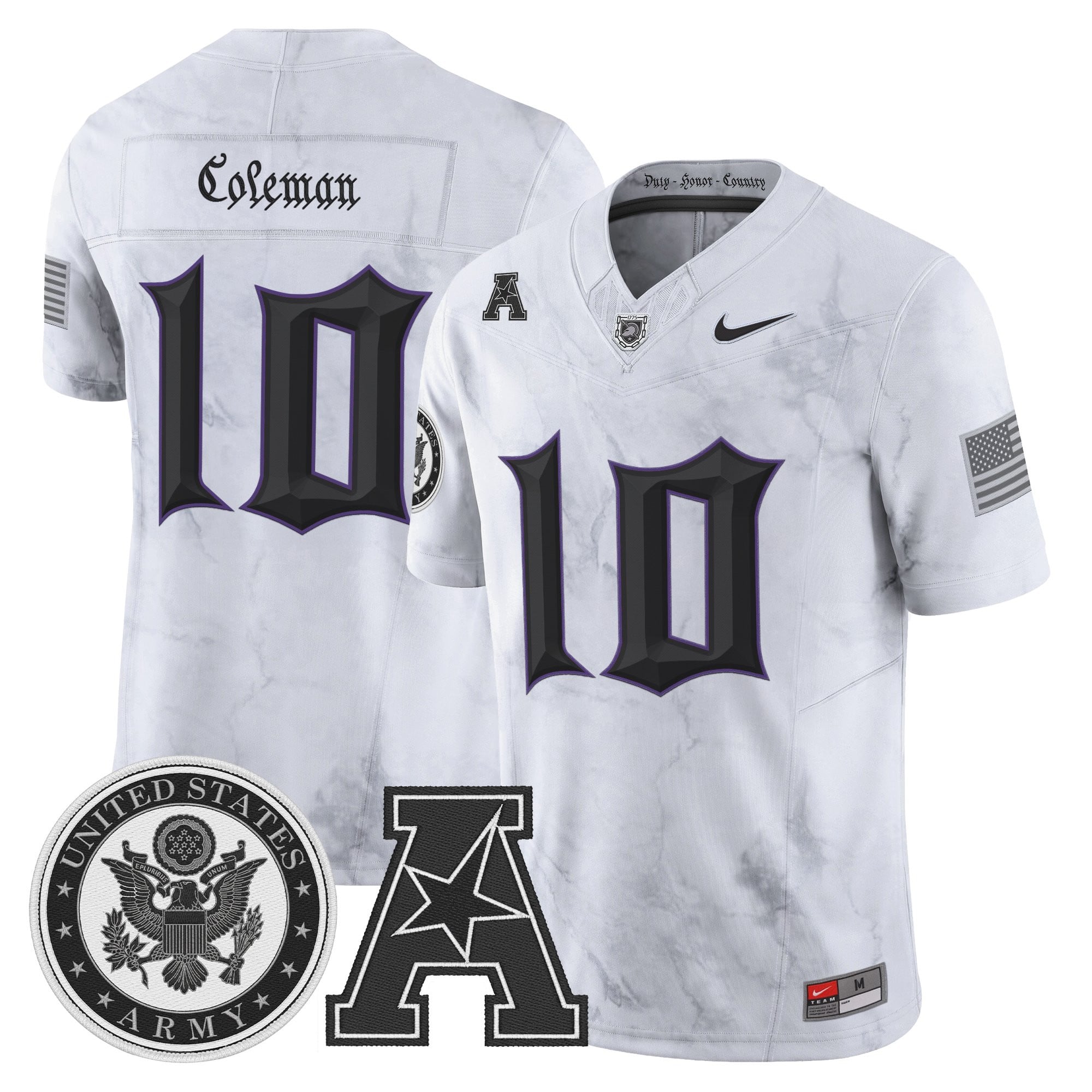 Men's Army Black Knights Honoring 250 Years Of Service And Sacrifice Vapor Limited Jersey - All Stitched