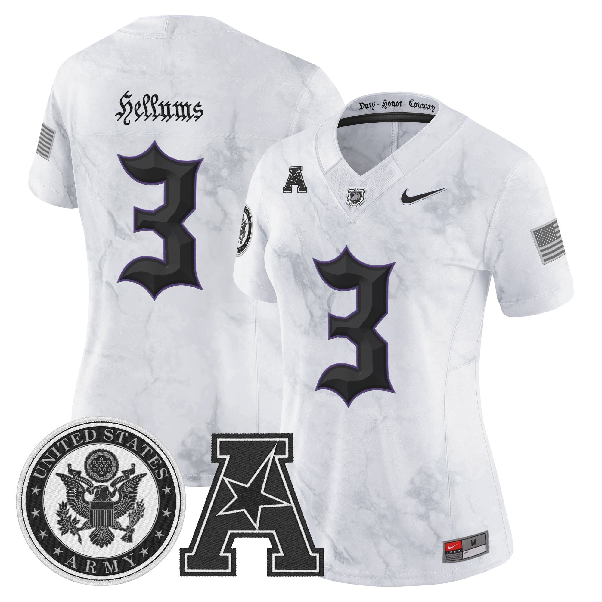 Women's Army Black Knights Honoring 250 Years Of Service And Sacrifice Vapor Limited Jersey - All Stitched