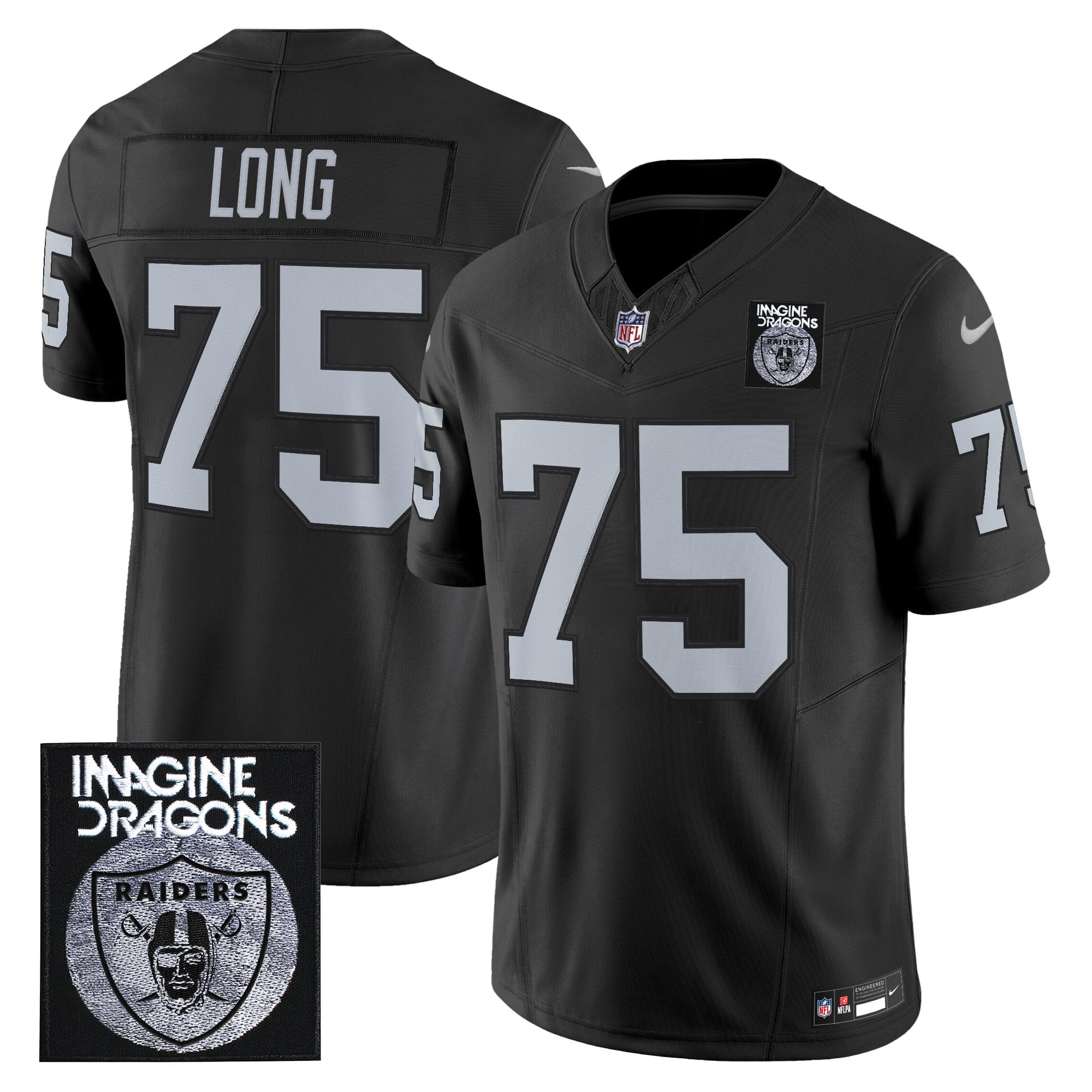 Men's Imagine Dragons x Las Vegas Raiders Vapor Limited Jersey - All Stitched