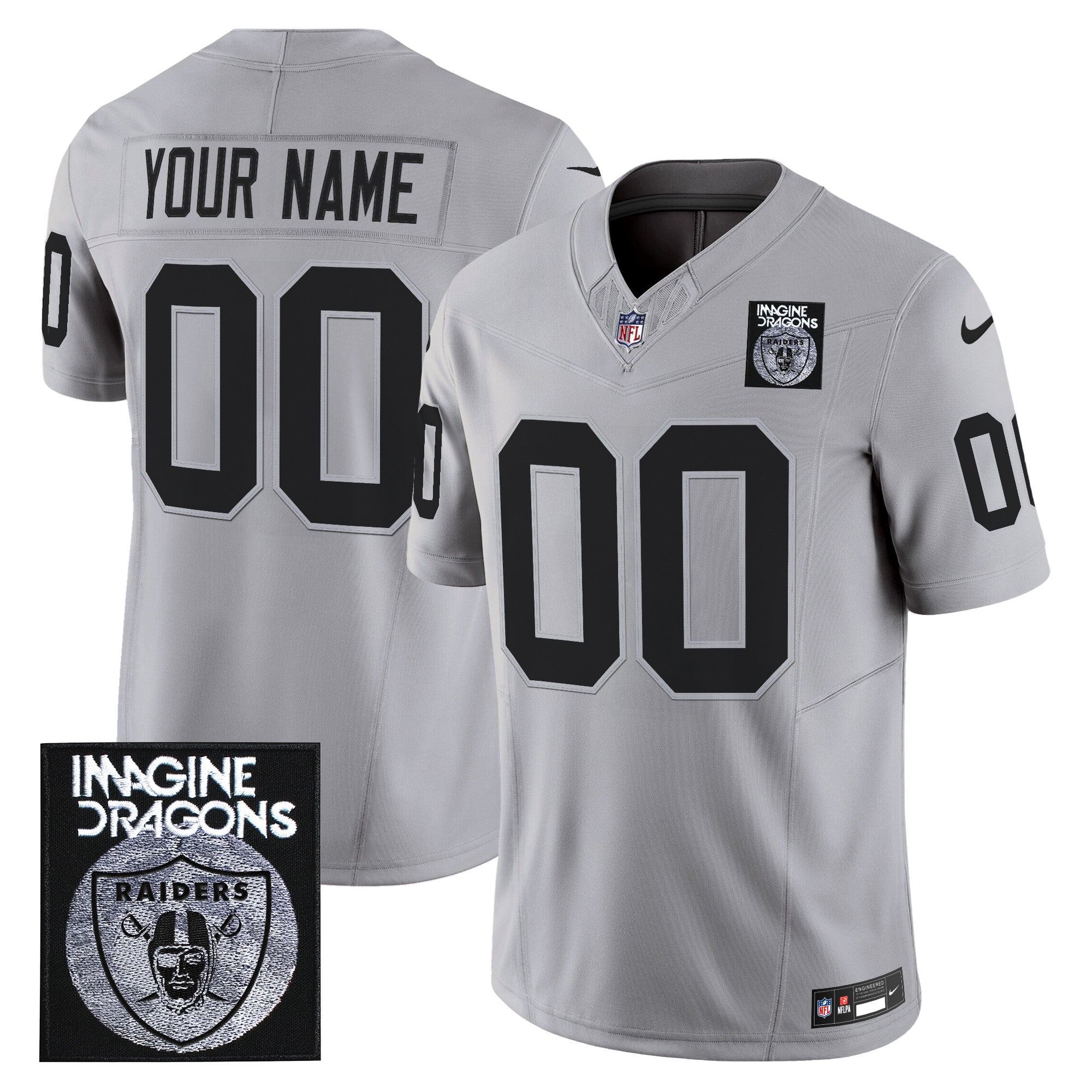 Imagine Dragons x Las Vegas Raiders Vapor Limited Custom Jersey - All Stitched