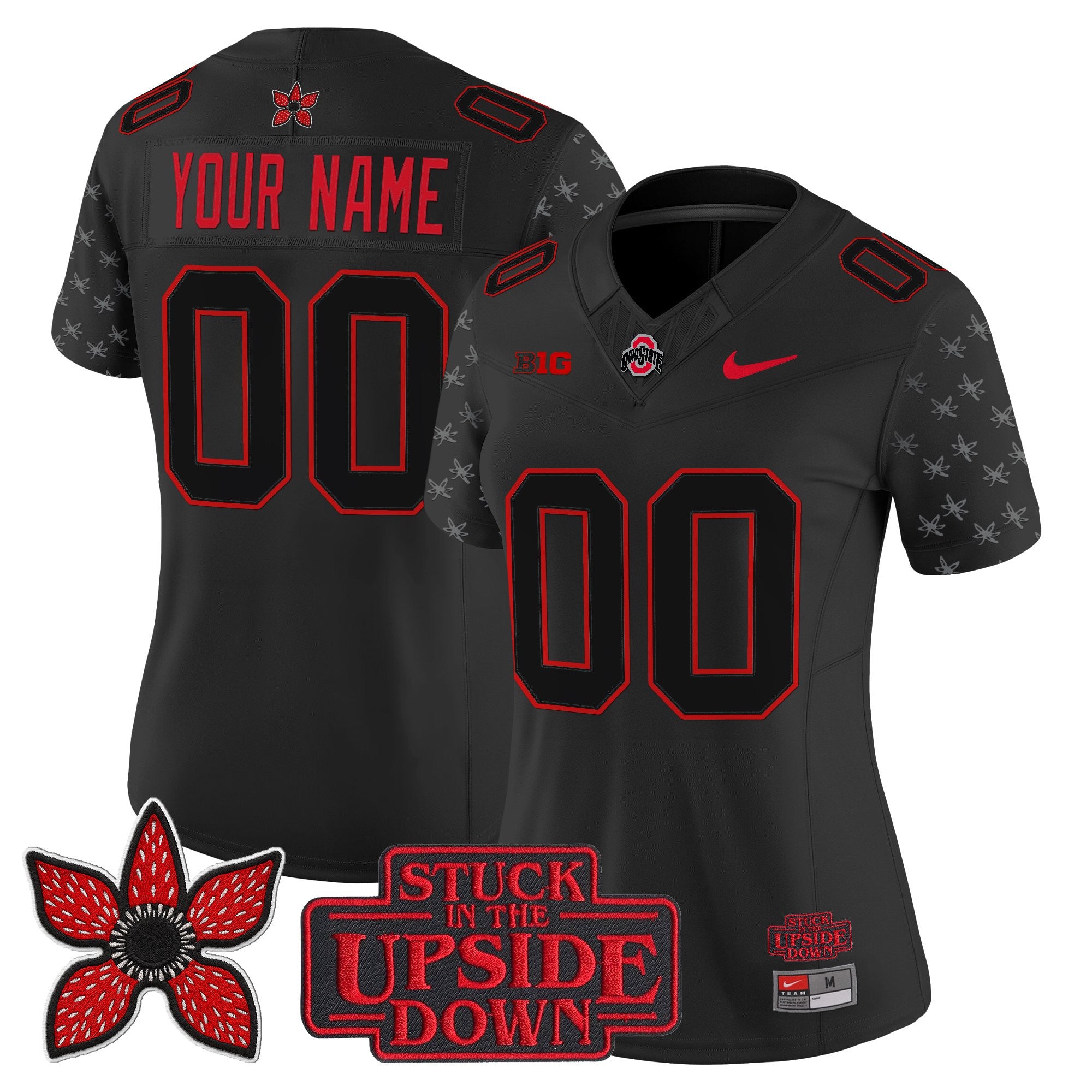 Ohio State Buckeyes 'Stranger Things Edition' Vapor Limited Custom Jersey - All Stitched