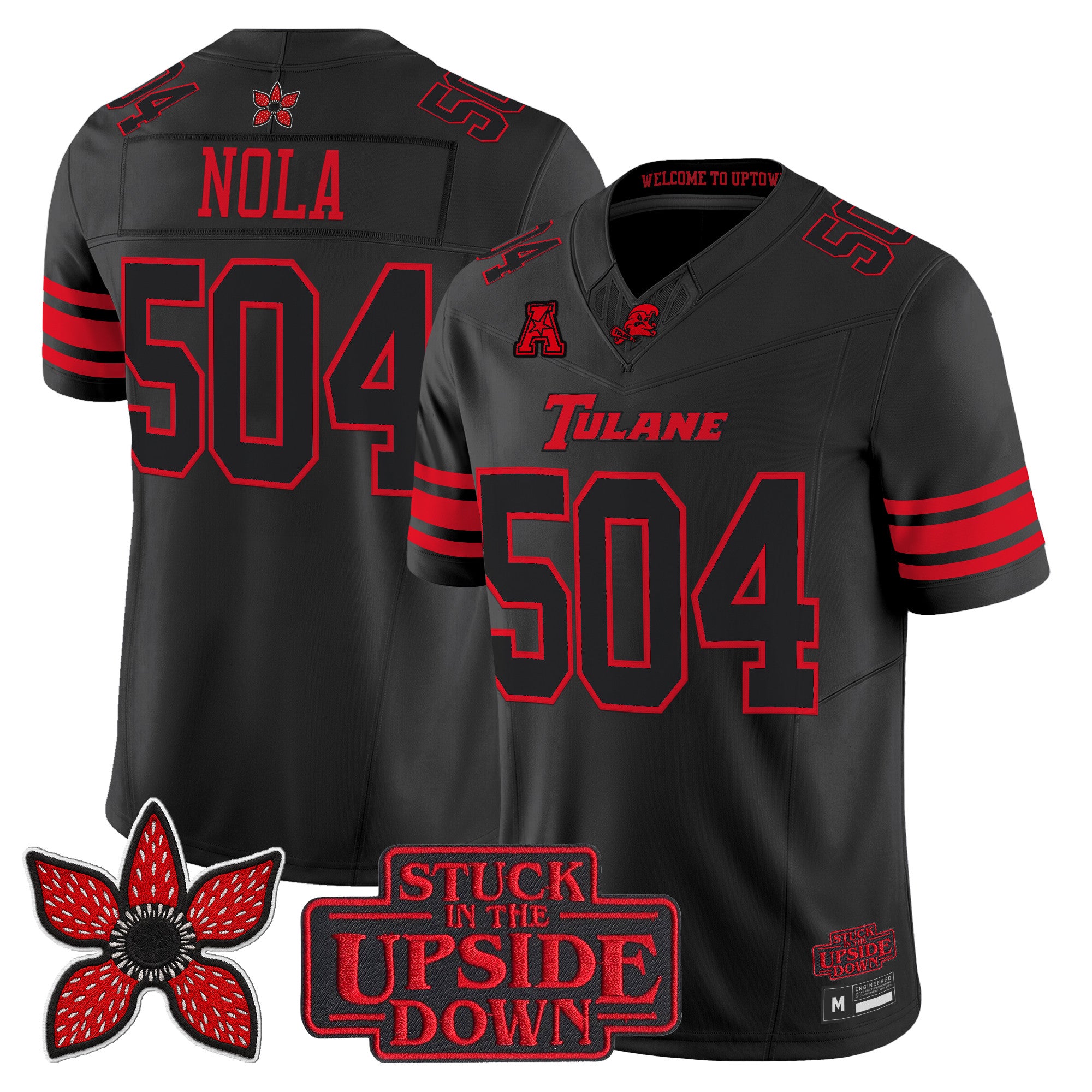 Tulane Green Wave 'Stranger Things Edition' Vapor Limited Jersey - All Stitched