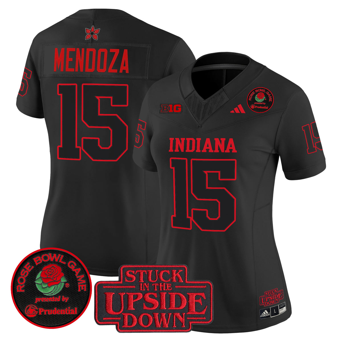 #15 Fernando Mendoza Indiana Hoosiers 2026 Rose Bowl Vapor Limited Jersey - All Stitched