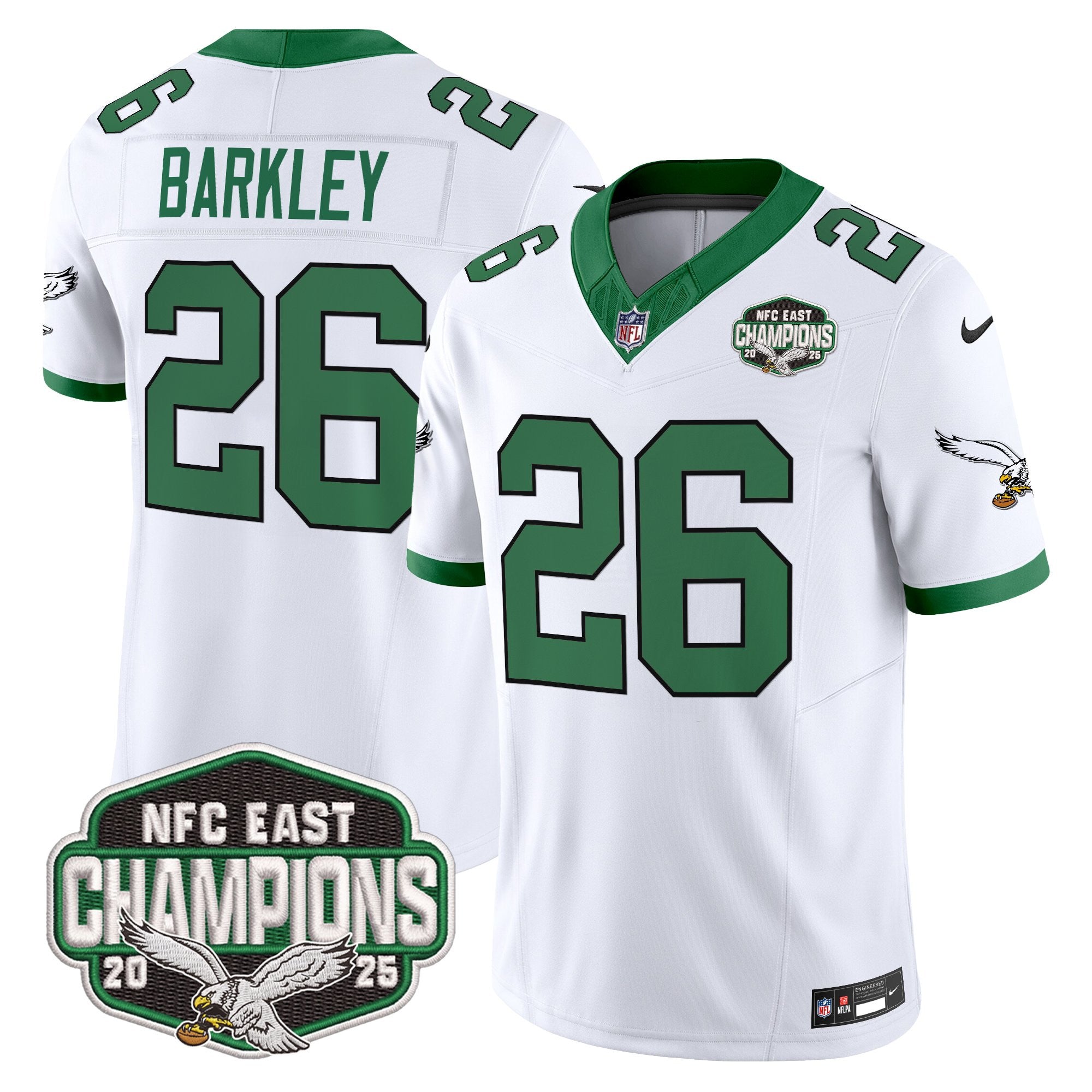 Men's Philadelphia Eagles 2025 NFC East Division Champions Vapor Limited Jersey - All Stitched