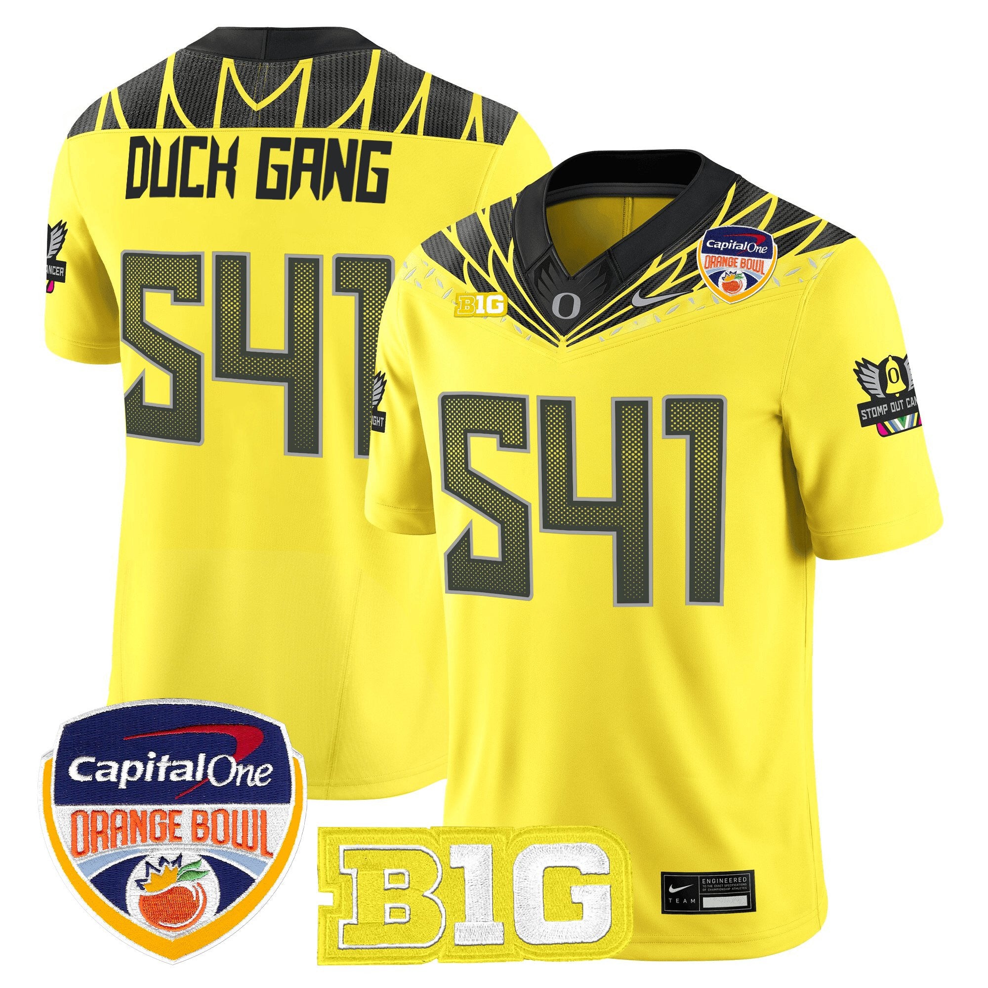 Men's Oregon Ducks 2026 Orange Bowl Vapor Limited Jersey - All Stitched