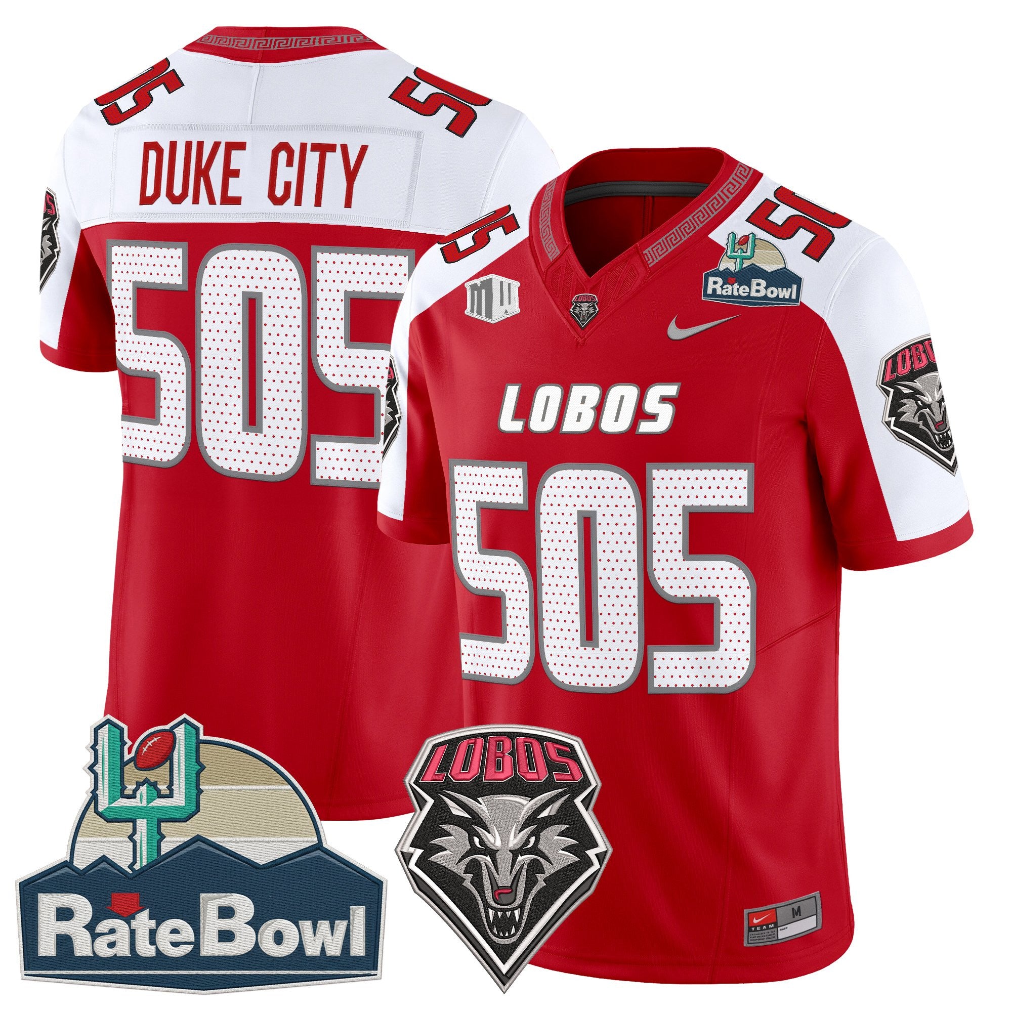 Men's New Mexico Lobos 2025 Rate Bowl Vapor Limited Jersey - All Stitched