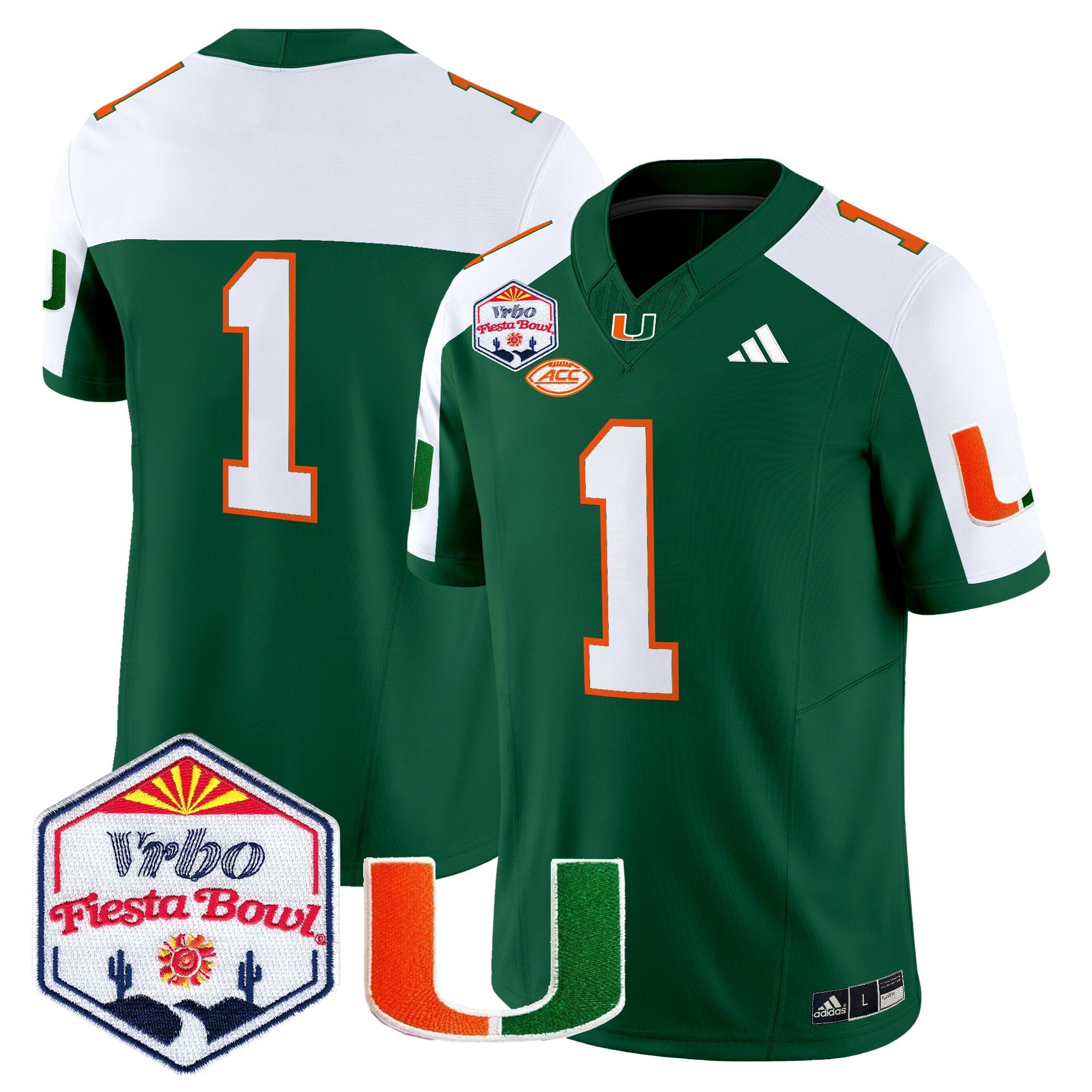 Men's Miami Hurricanes 2026 The Fiesta Bowl Vapor Limited Jersey - All Stitched
