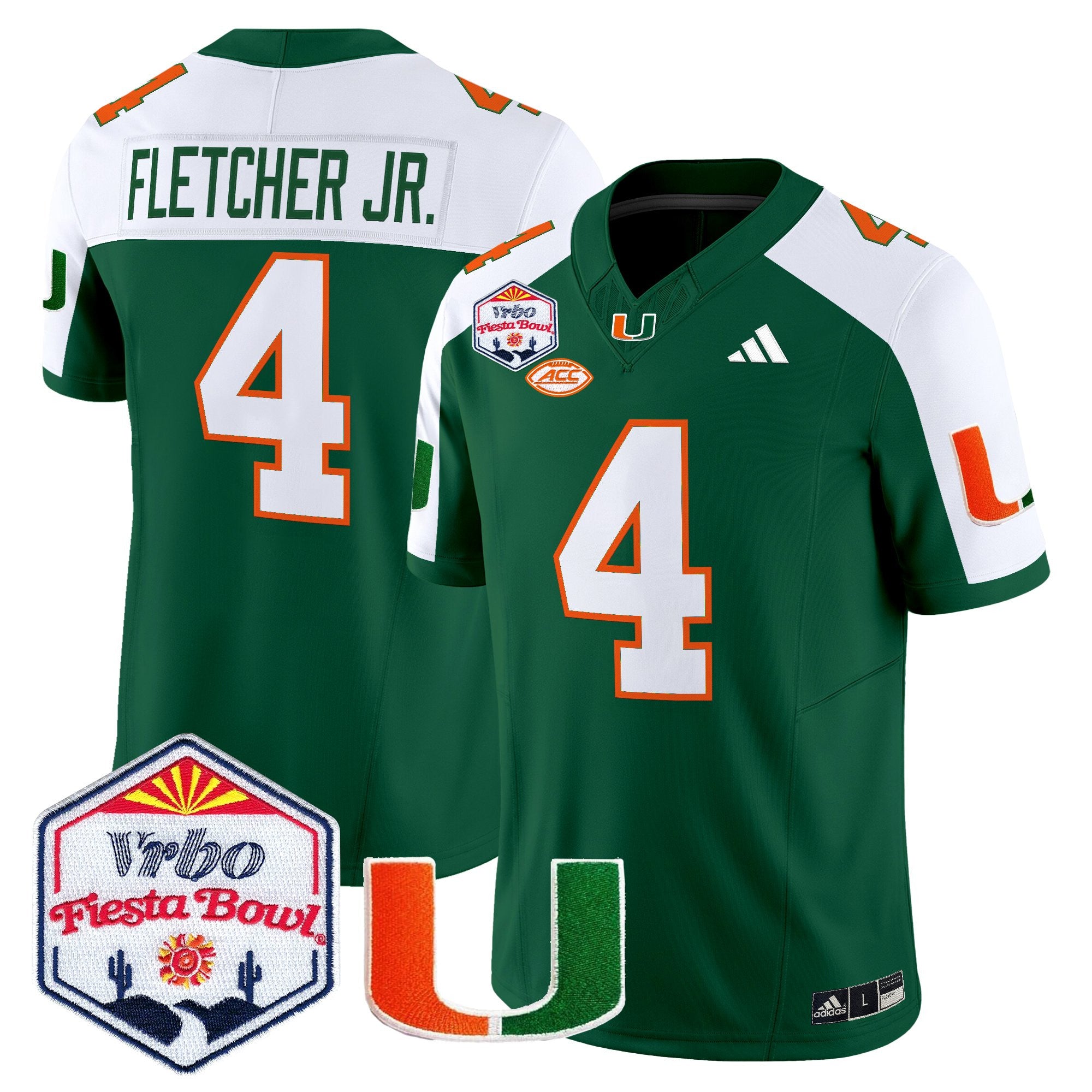 Men's Miami Hurricanes 2026 The Fiesta Bowl Vapor Limited Jersey - All Stitched