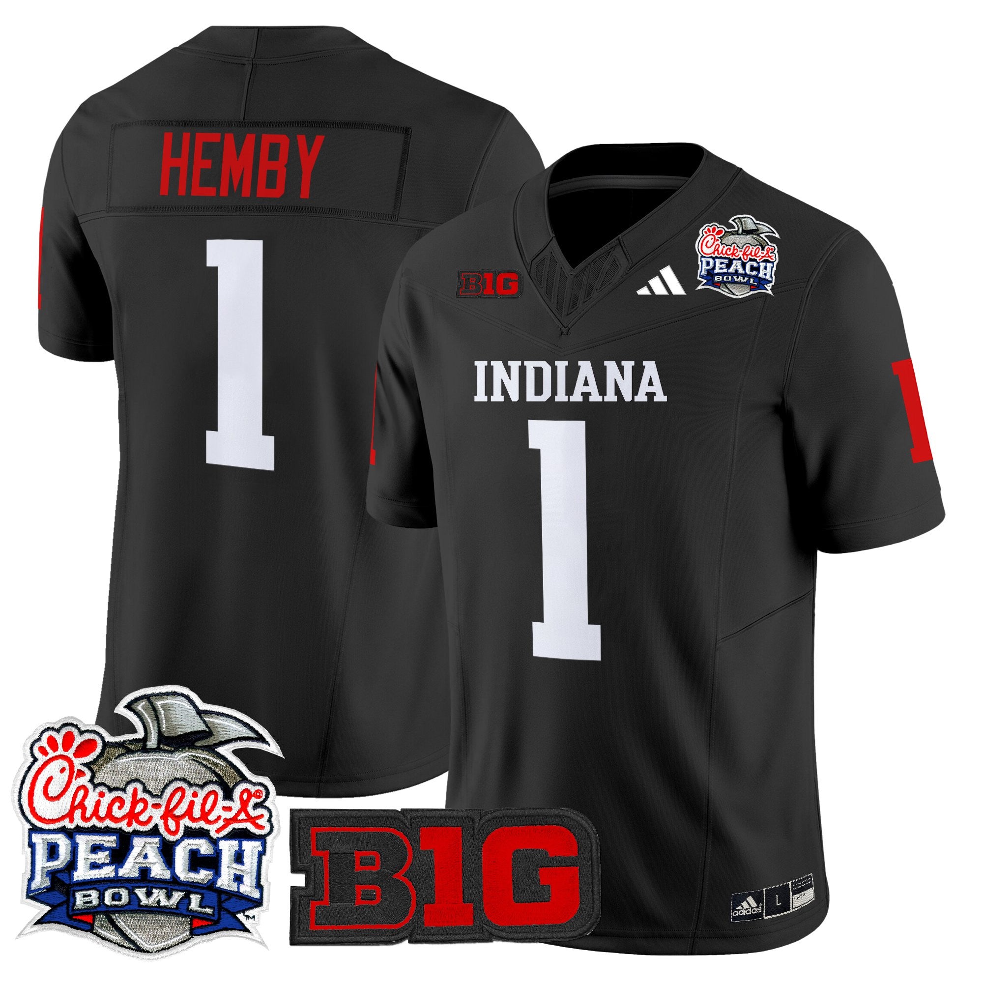 Men's Indiana Hoosiers 2026 Peach Bowl Vapor Limited Jersey V2 - All Stitched