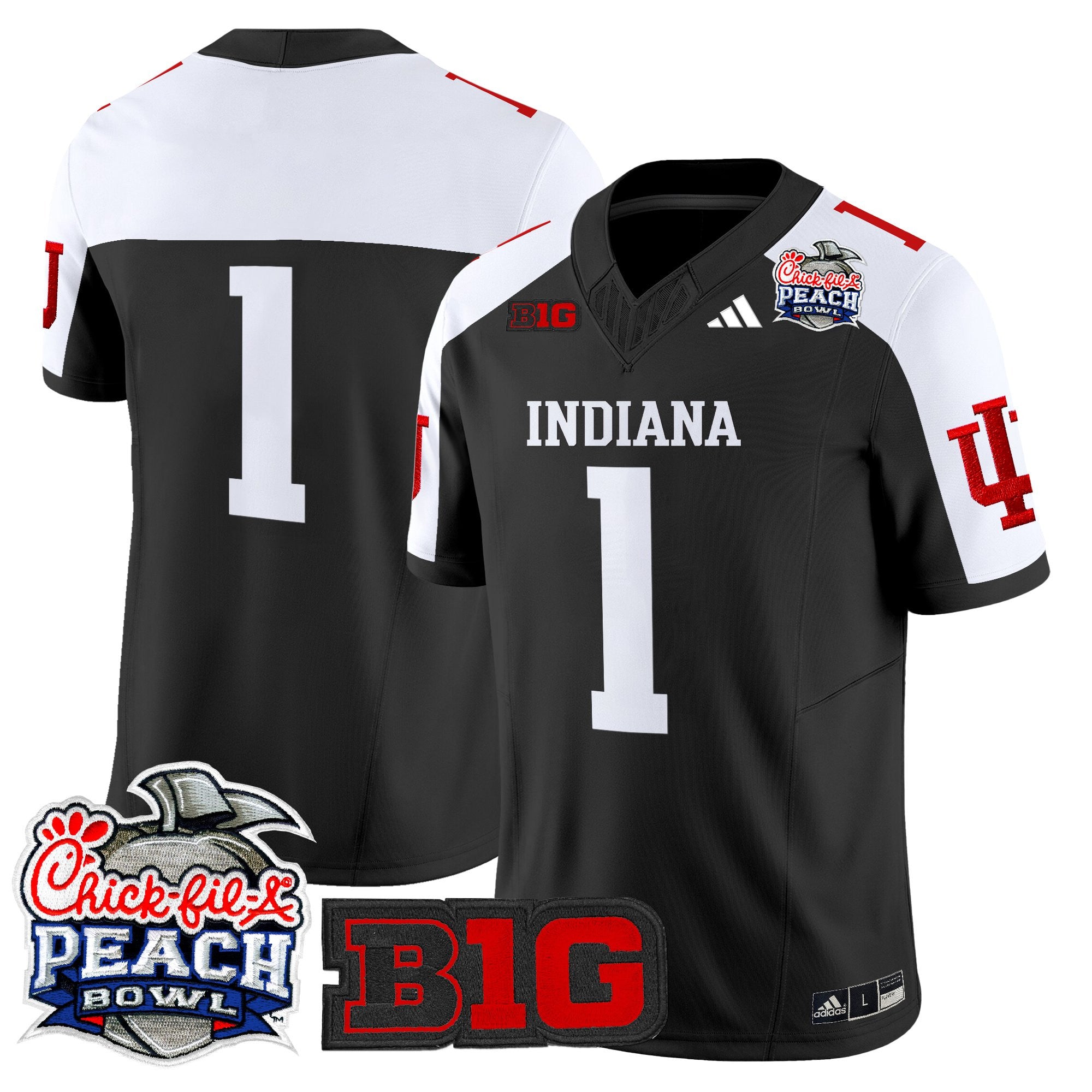 Men's Indiana Hoosiers 2026 Peach Bowl Vapor Limited Jersey V2 - All Stitched