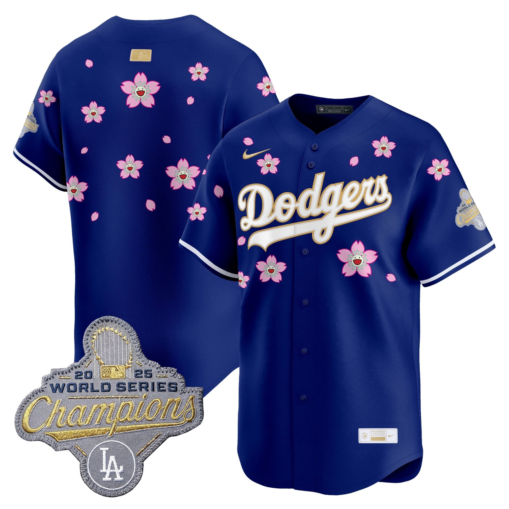 Men's Los Angeles Dodgers "Tokyo Series x Gold Collection" Vapor Premier Limited Jersey - All Stitched