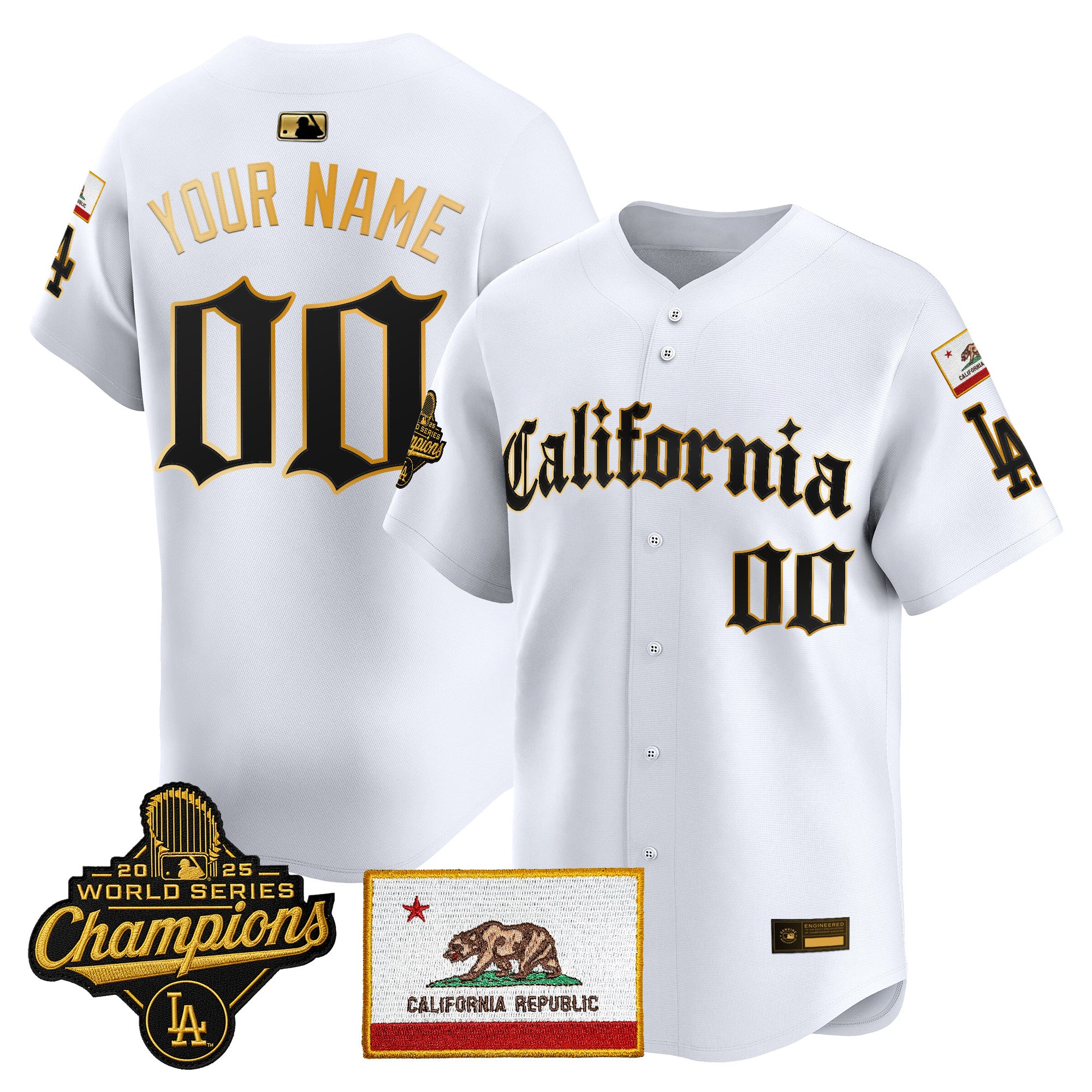 Los Angeles Dodgers "California Gothic Edition" Vapor Premier Limited Custom Jersey - All Stitched