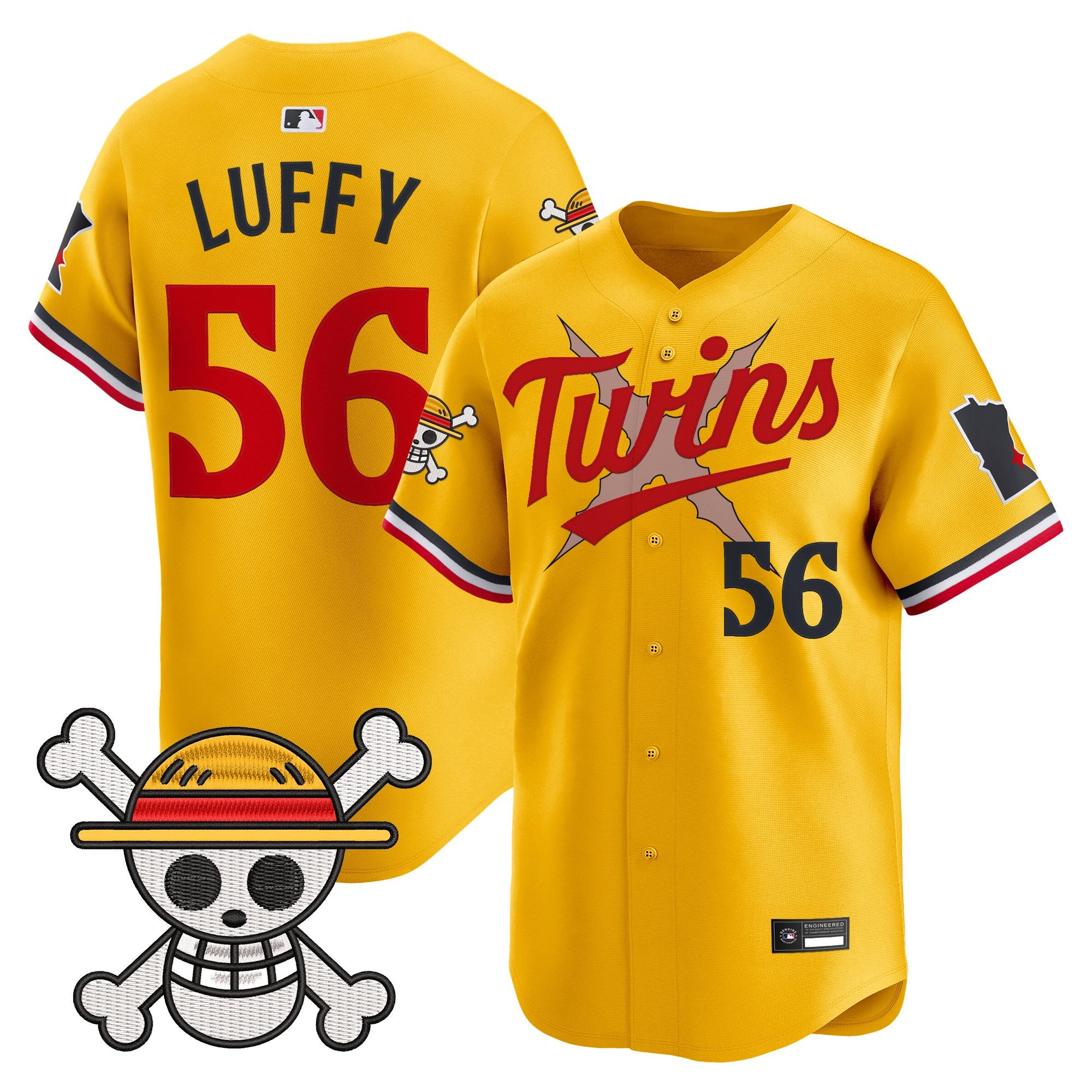 Men's Minnesota Twins x One Piece Vapor Premier Limited Jersey - Stitched